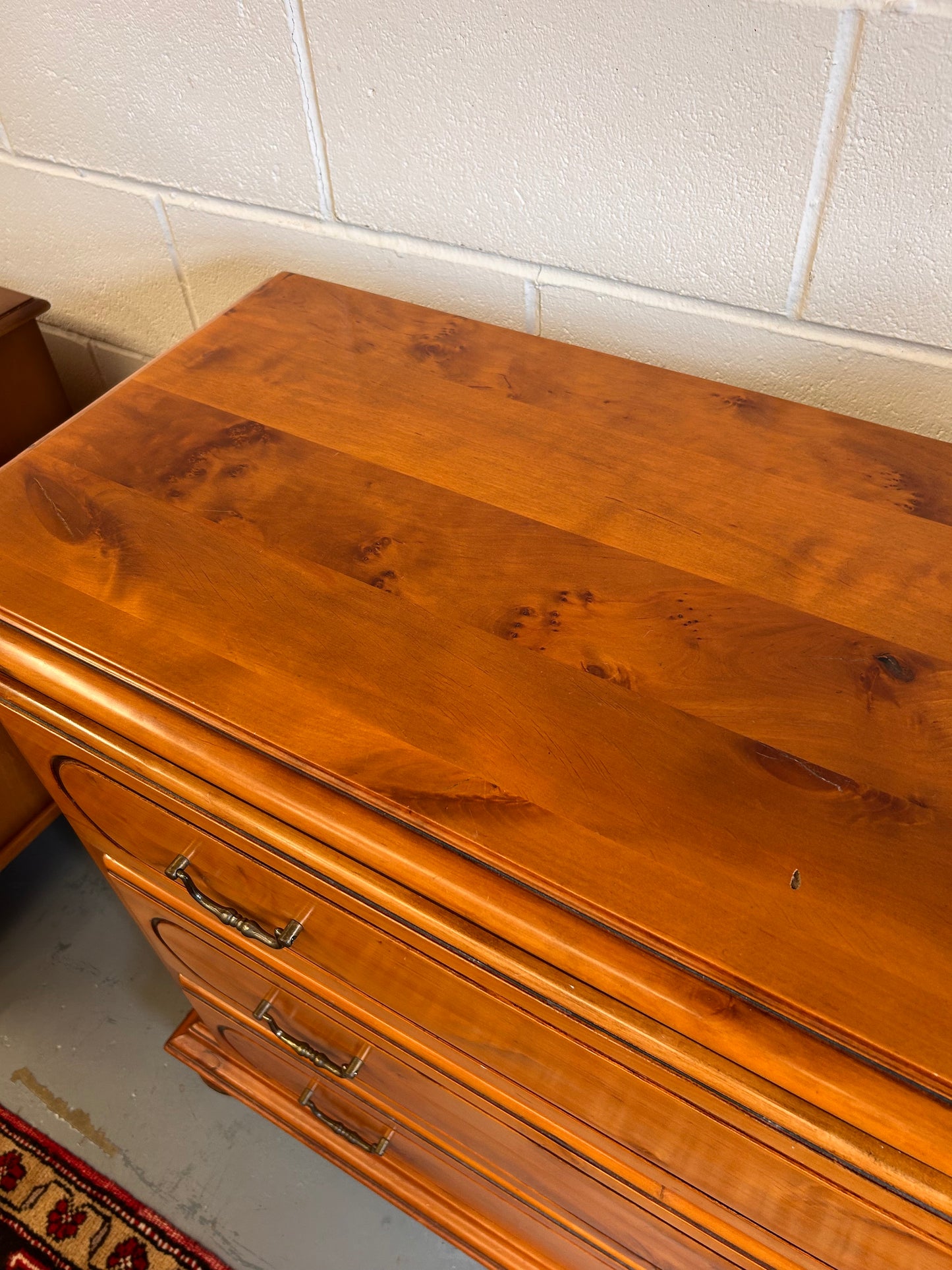 Vintage 20th Century Chest of Cherry wood drawers excellent clean condition