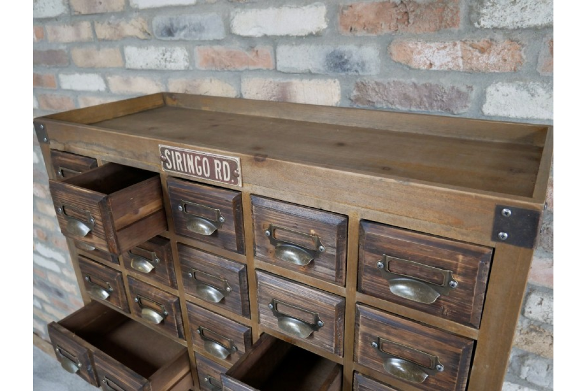 Wooden Vintage Style Multi Drawer crafter / collector Storage Cabinet