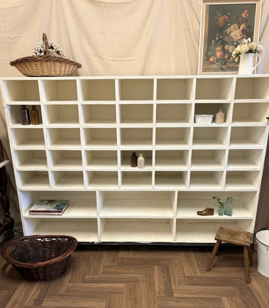 Reclaimed BIG Shop Unit Wood Pigeon Hole Shelving Sorting Storage sections