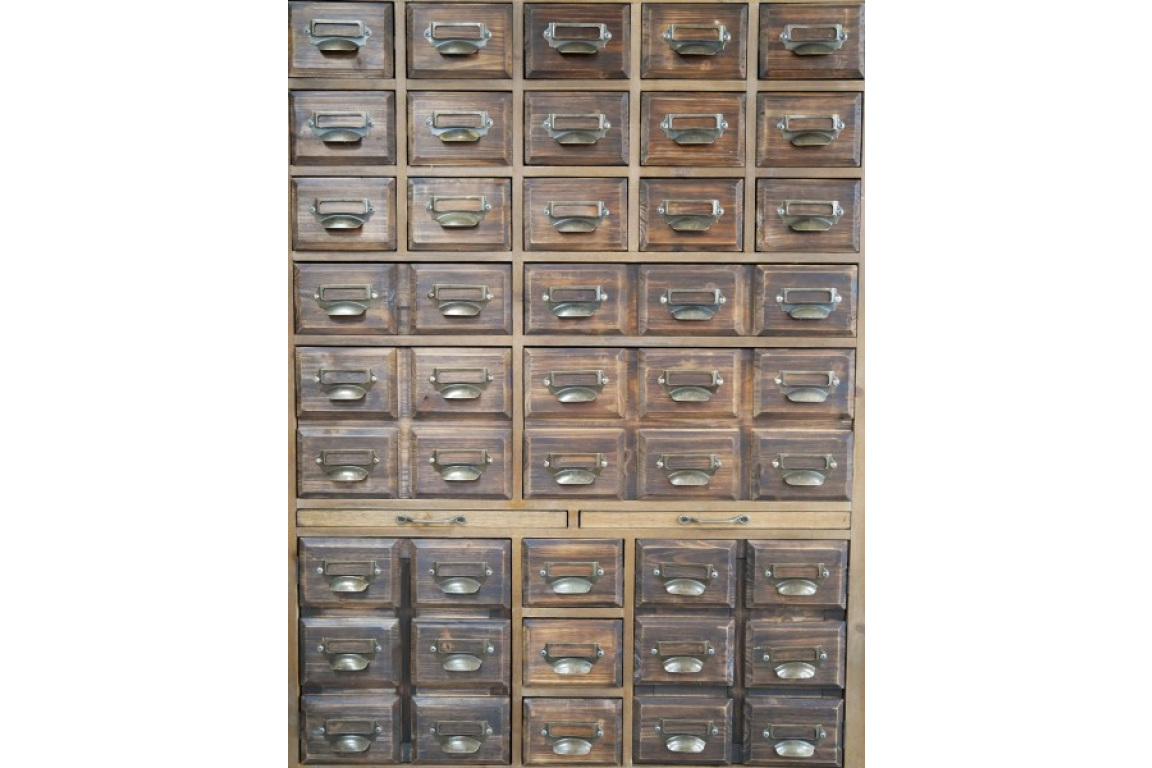 Wooden Vintage Style Multi Drawer crafter / collector Storage Cabinet