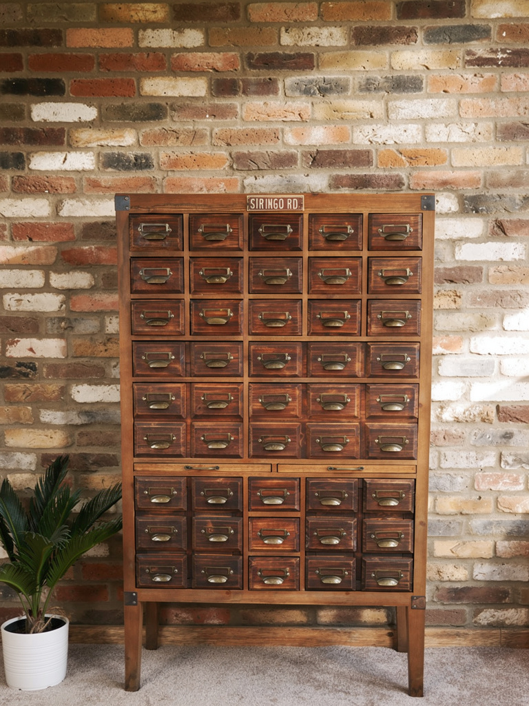 Wooden Vintage Style Multi Drawer crafter / collector Storage Cabinet