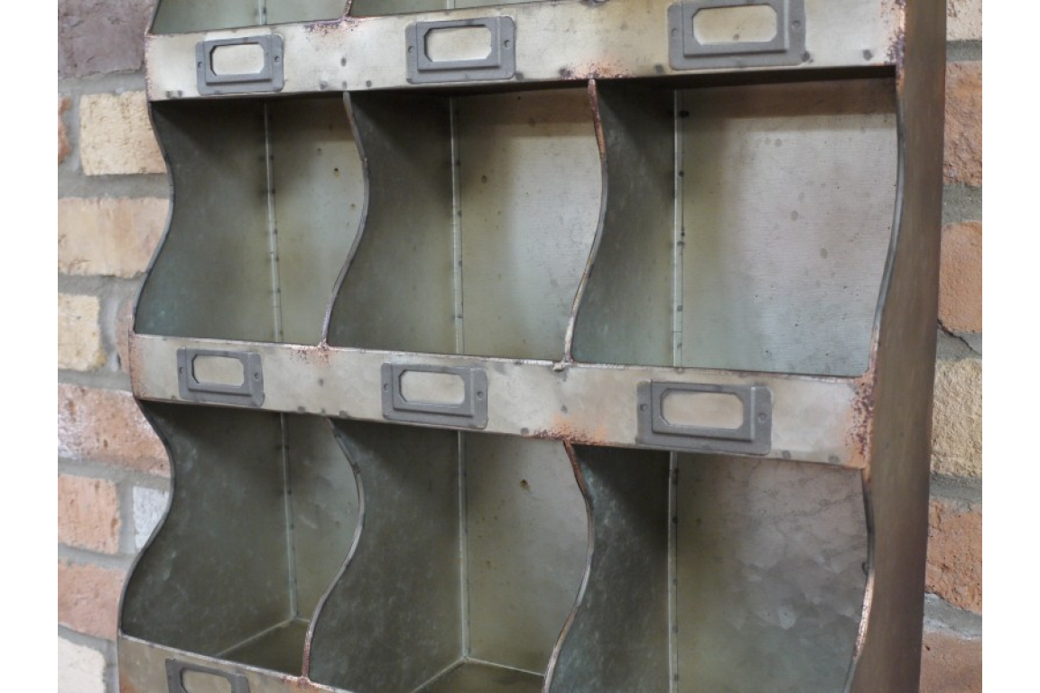 Wall Unit - metal pigeon holes freestanding or wall hung storage