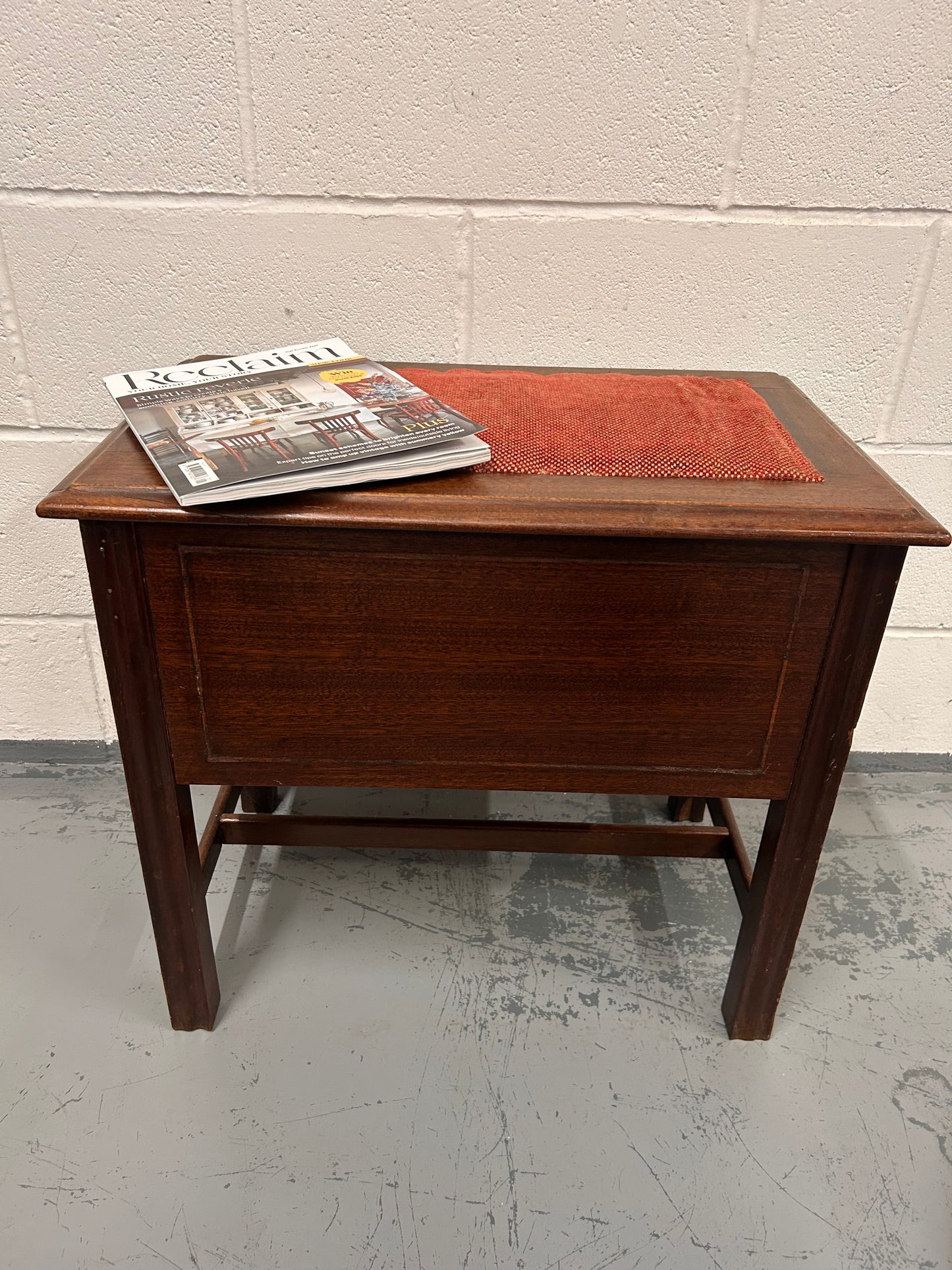 Unusual Vintage stool seat with drawers underneath useful item.