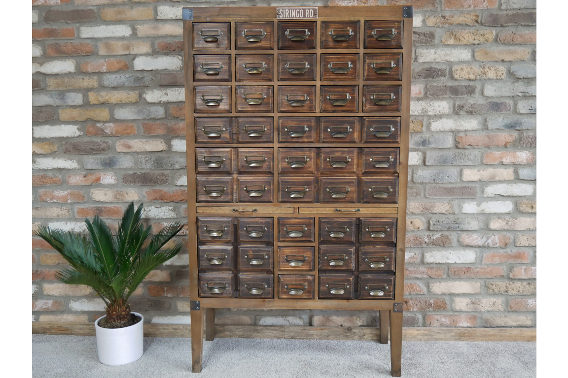 Wooden Vintage Style Multi Drawer crafter / collector Storage Cabinet