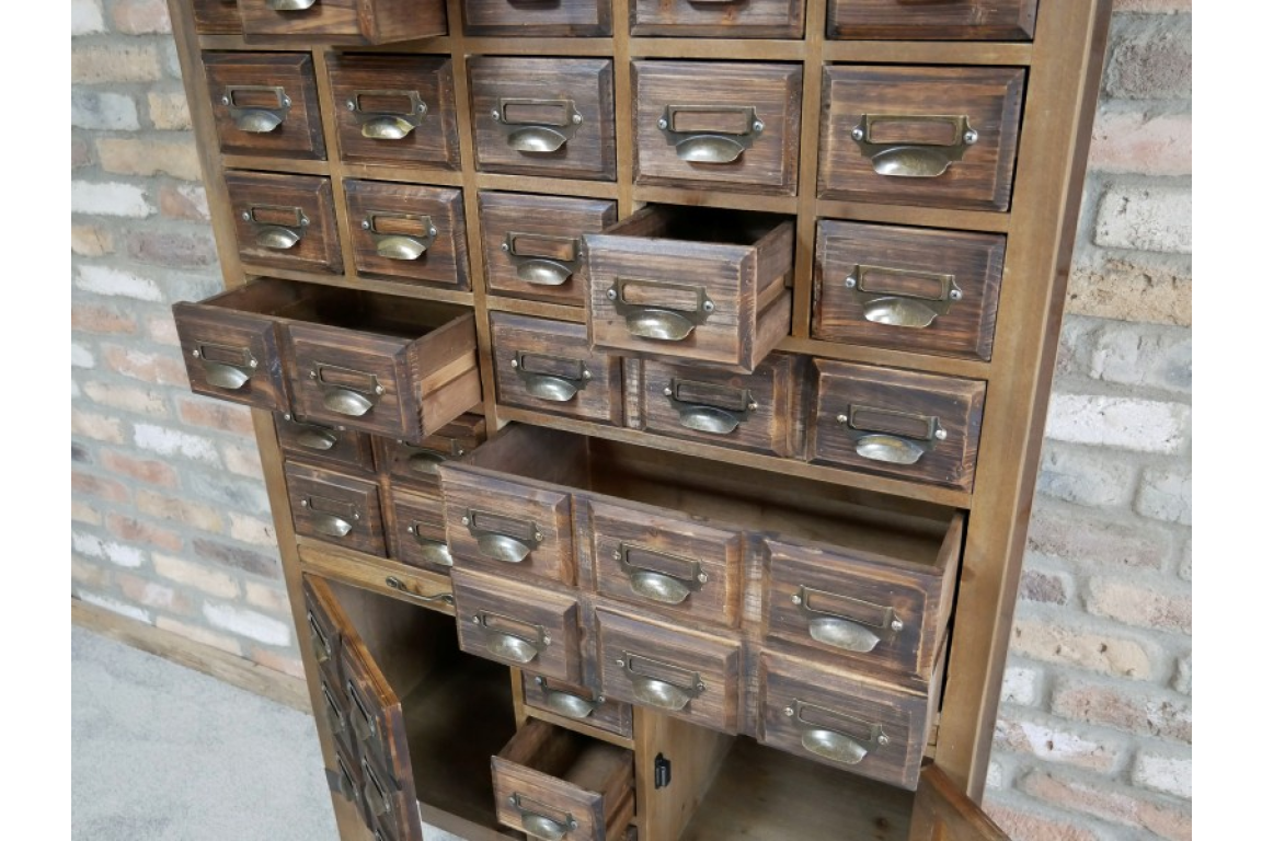 Wooden Vintage Style Multi Drawer crafter / collector Storage Cabinet