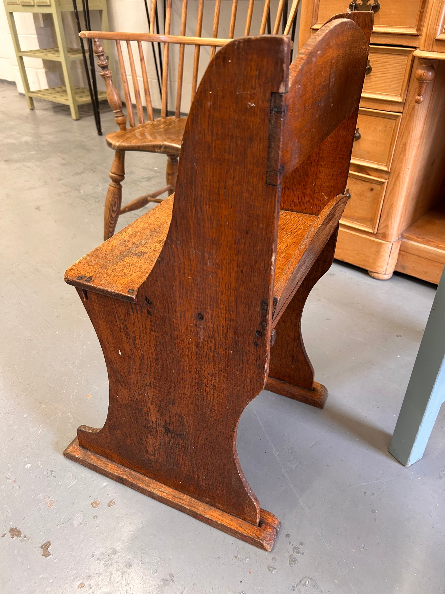 A Child’s traditional vintage school desk chair in Oak 1950’s