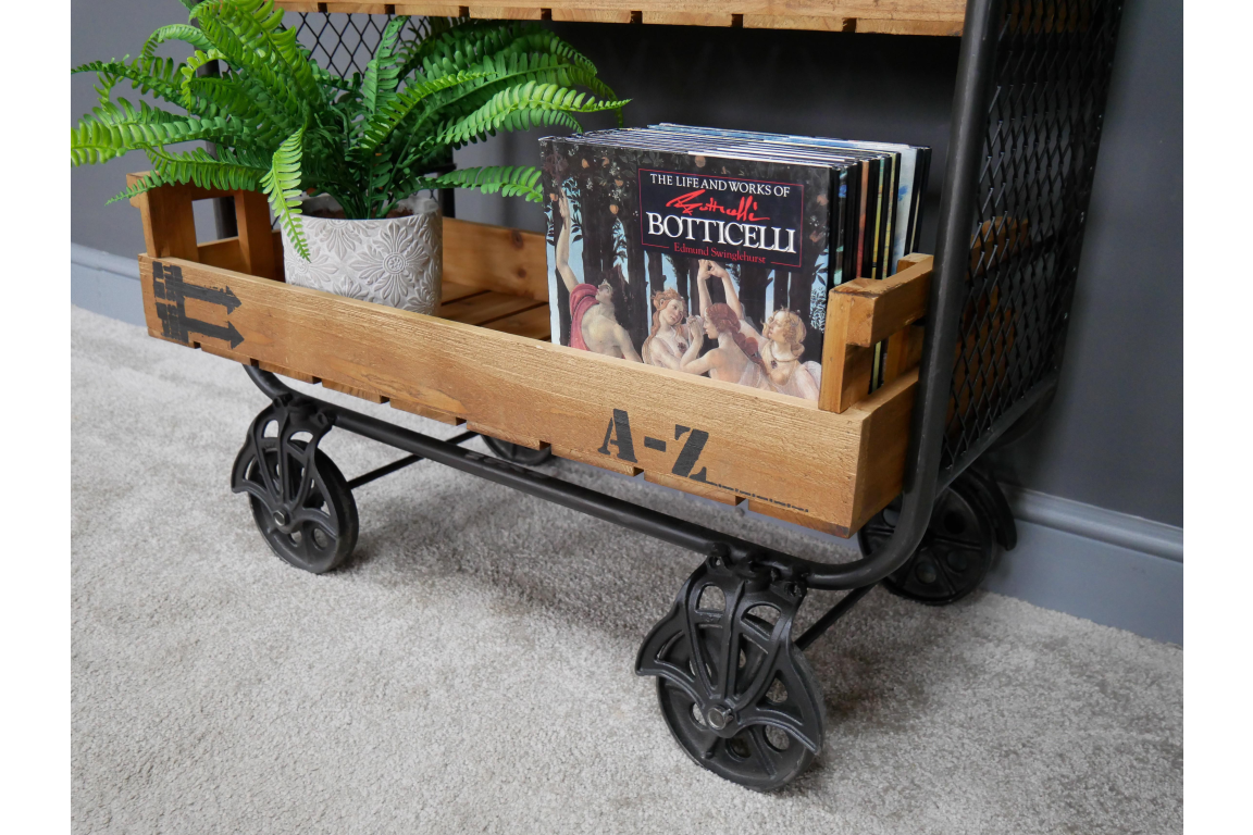 Storage Trolley shelf unit on wheels kitchen utility bathroom