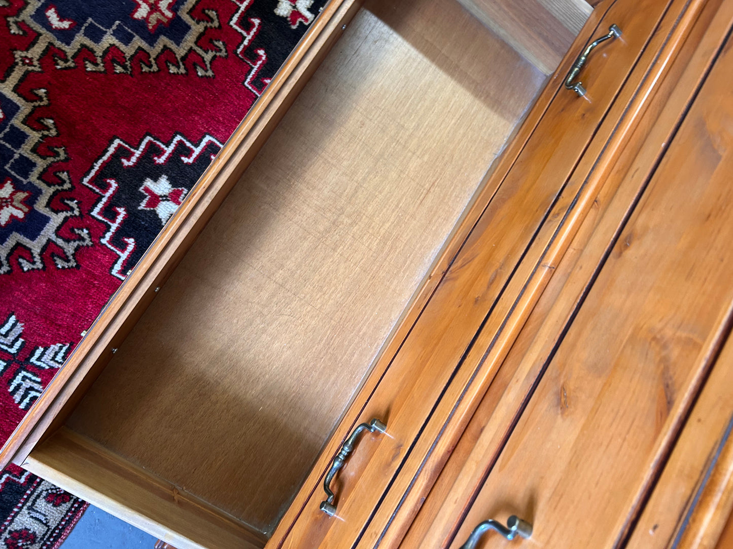 Vintage 20th Century Chest of Cherry wood drawers excellent clean condition