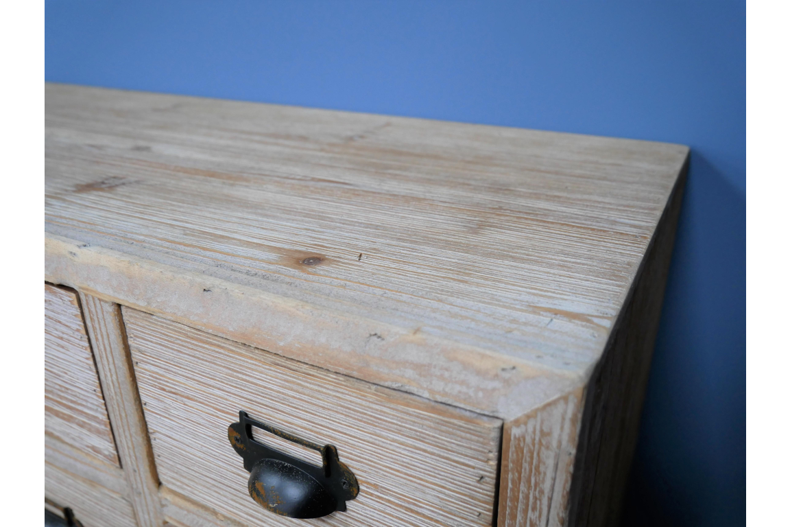 Gorgeous Antique Vintage Style Multi Drawer Storage Wooden Cabinet