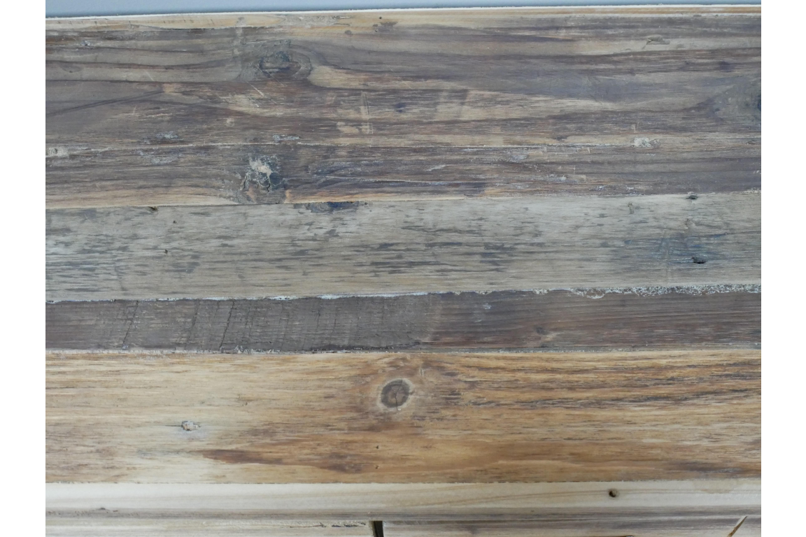 Rustic Wood and Metal multi drawer Storage sideboard unit