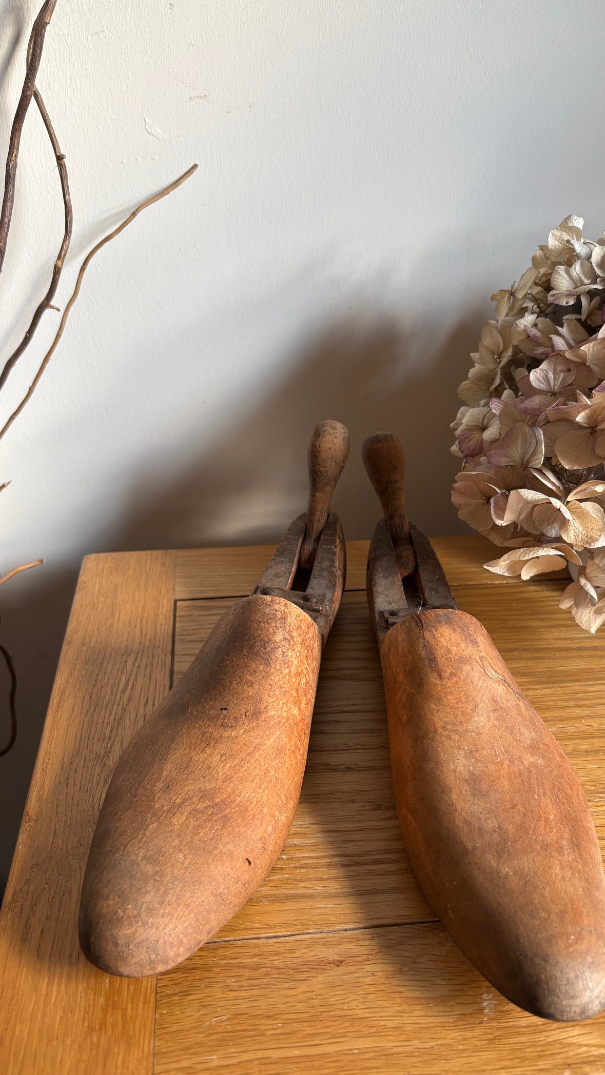 Lovely Old Wooden shoe Stretchers Decorative quirky collectibles
