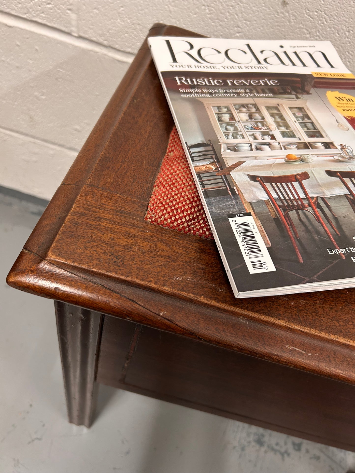 Unusual Vintage stool seat with drawers underneath useful item.