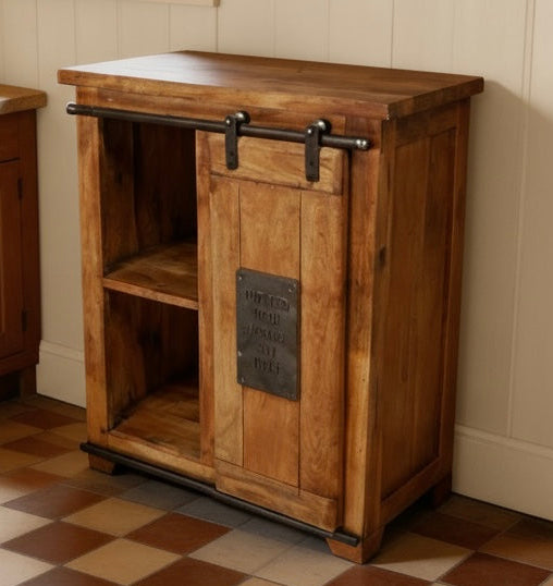 Rustic Kitchen Island Type Butchers Prep unit with Storage Underneath