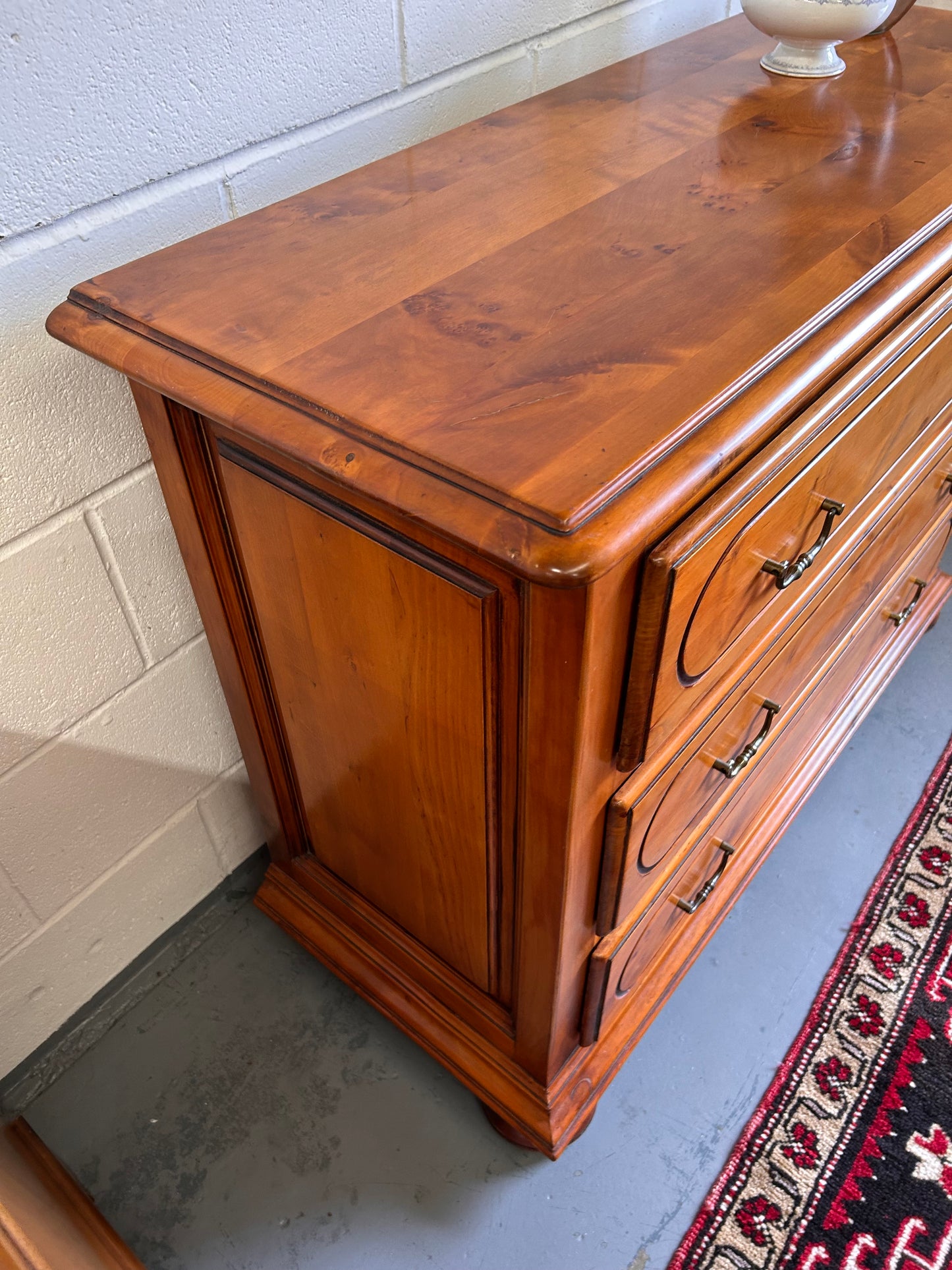 Vintage 20th Century Chest of Cherry wood drawers excellent clean condition
