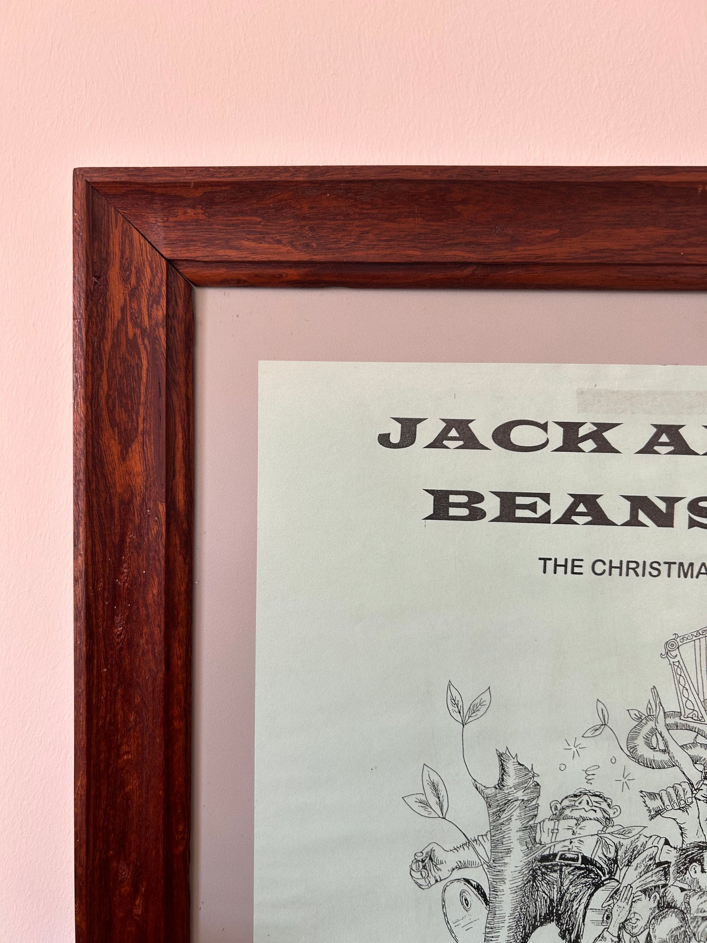 An Original framed Christmas Pantomine advertising poster Guys Hospital 1998