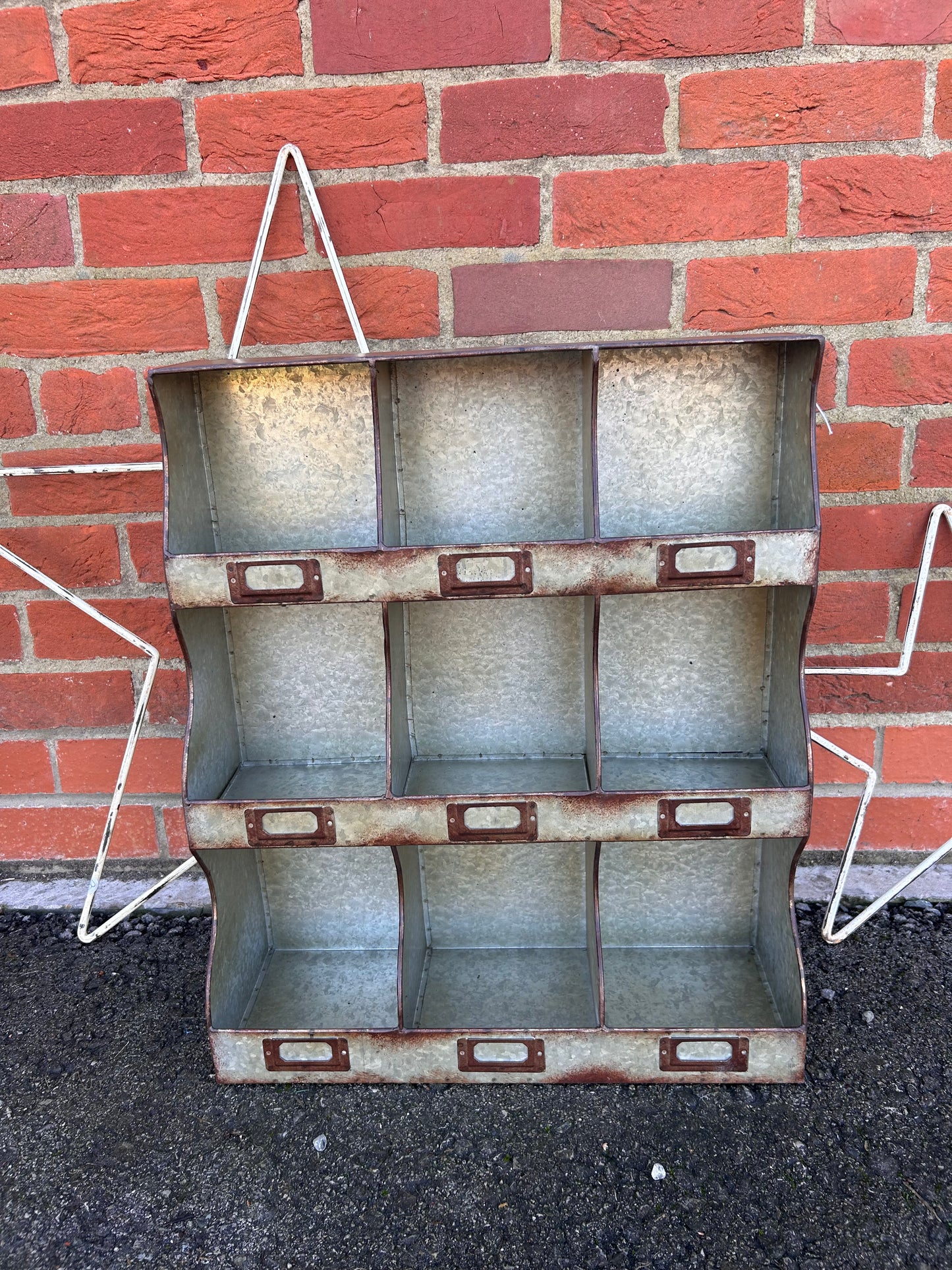 Wall Unit - metal pigeon holes freestanding or wall hung storage