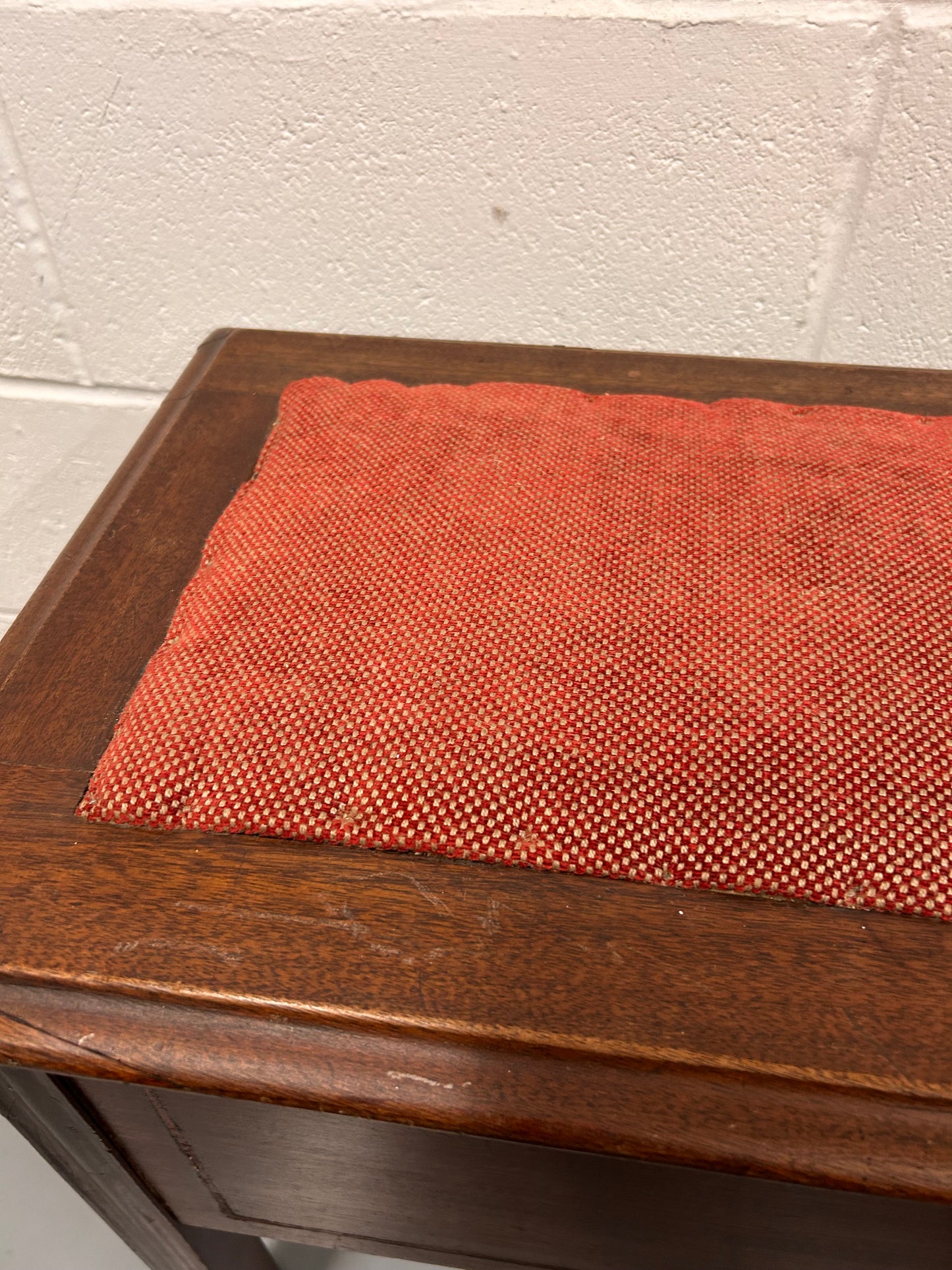 Unusual Vintage stool seat with drawers underneath useful item.