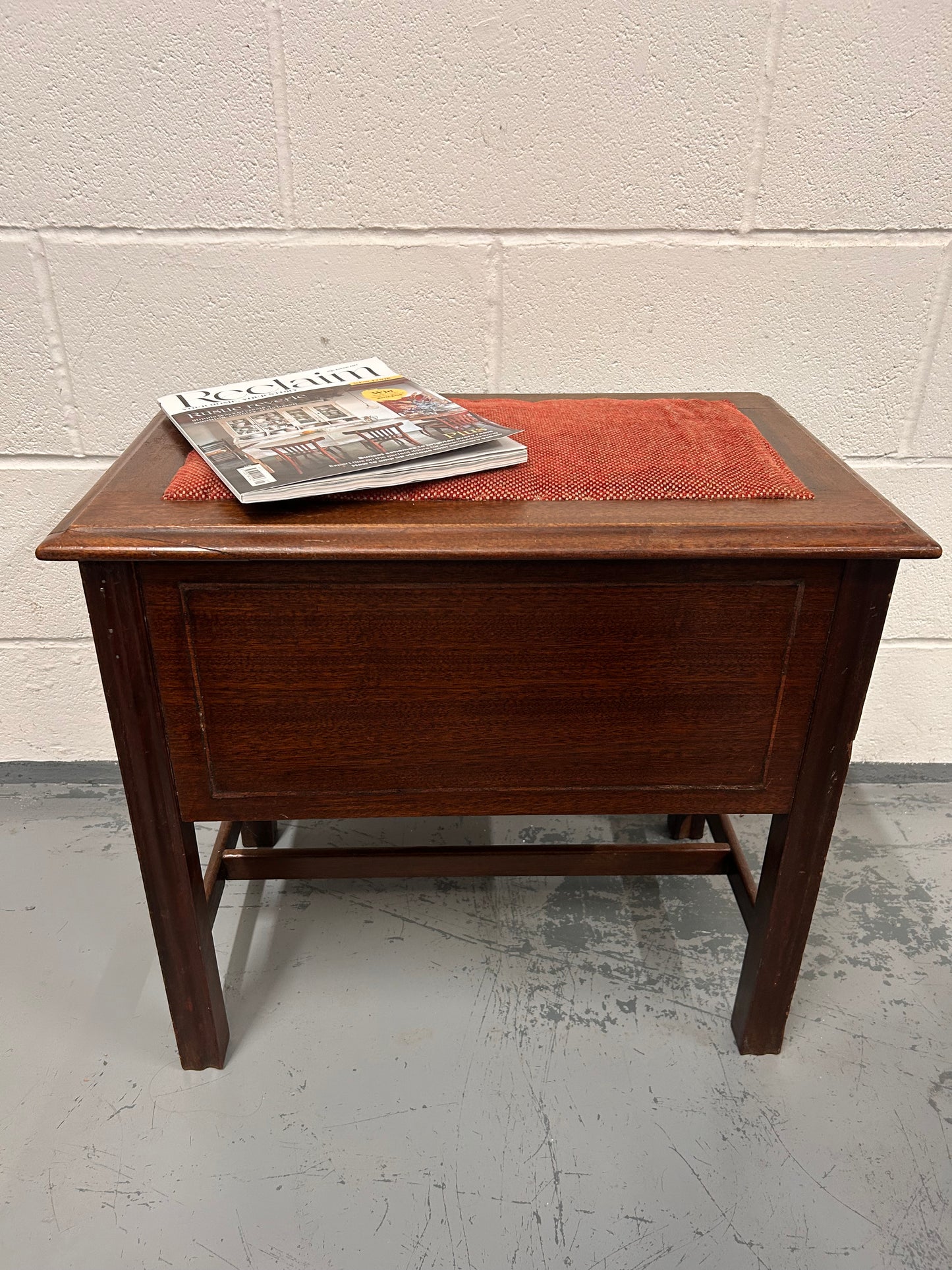 Unusual Vintage stool seat with drawers underneath useful item.