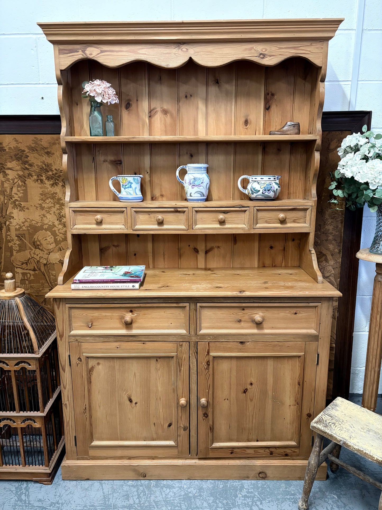 Large Solid Pine Traditional Country Kitchen Dresser Display Storage UK Delivery