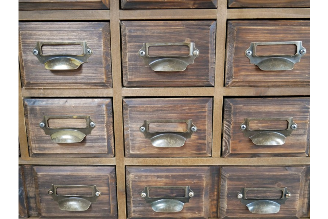 Wooden Vintage Style Multi Drawer crafter / collector Storage Cabinet
