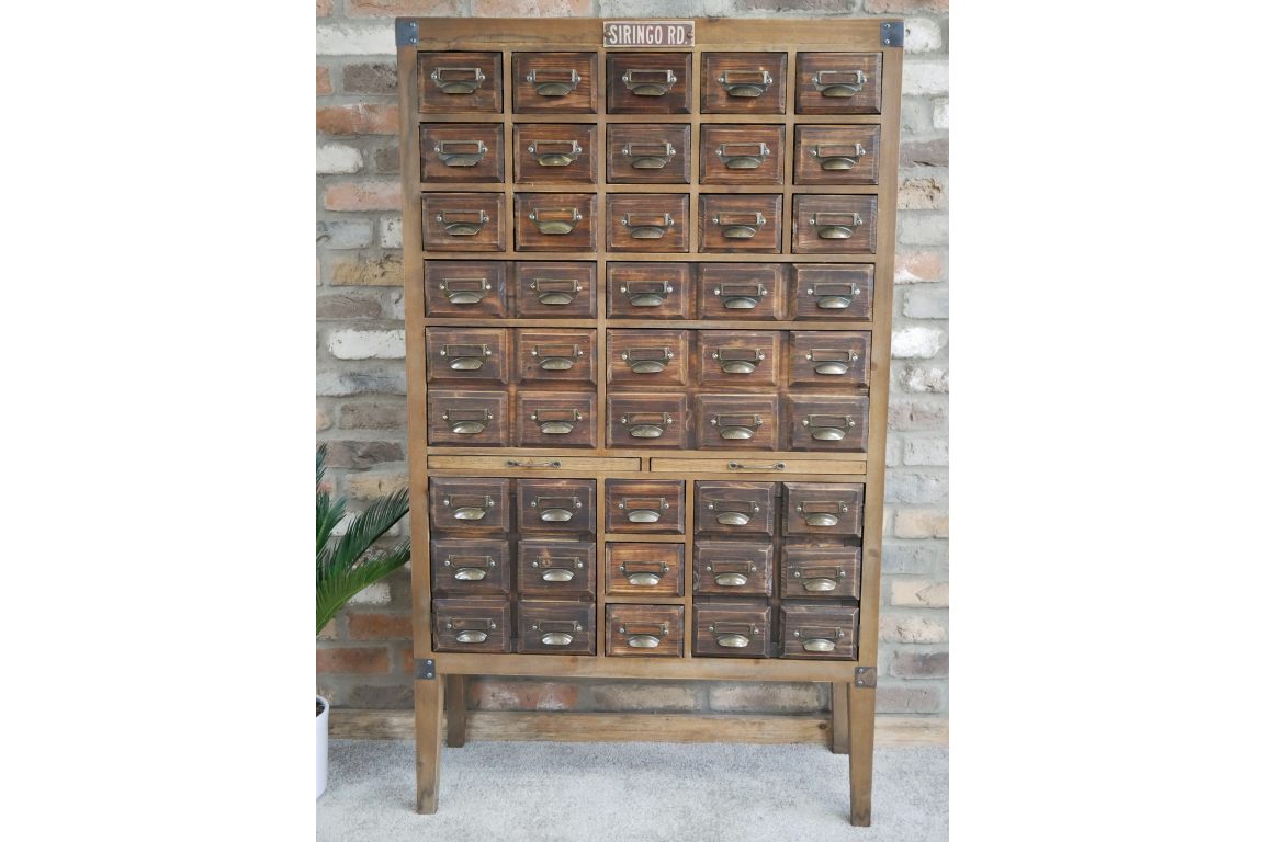 Wooden Vintage Style Multi Drawer crafter / collector Storage Cabinet