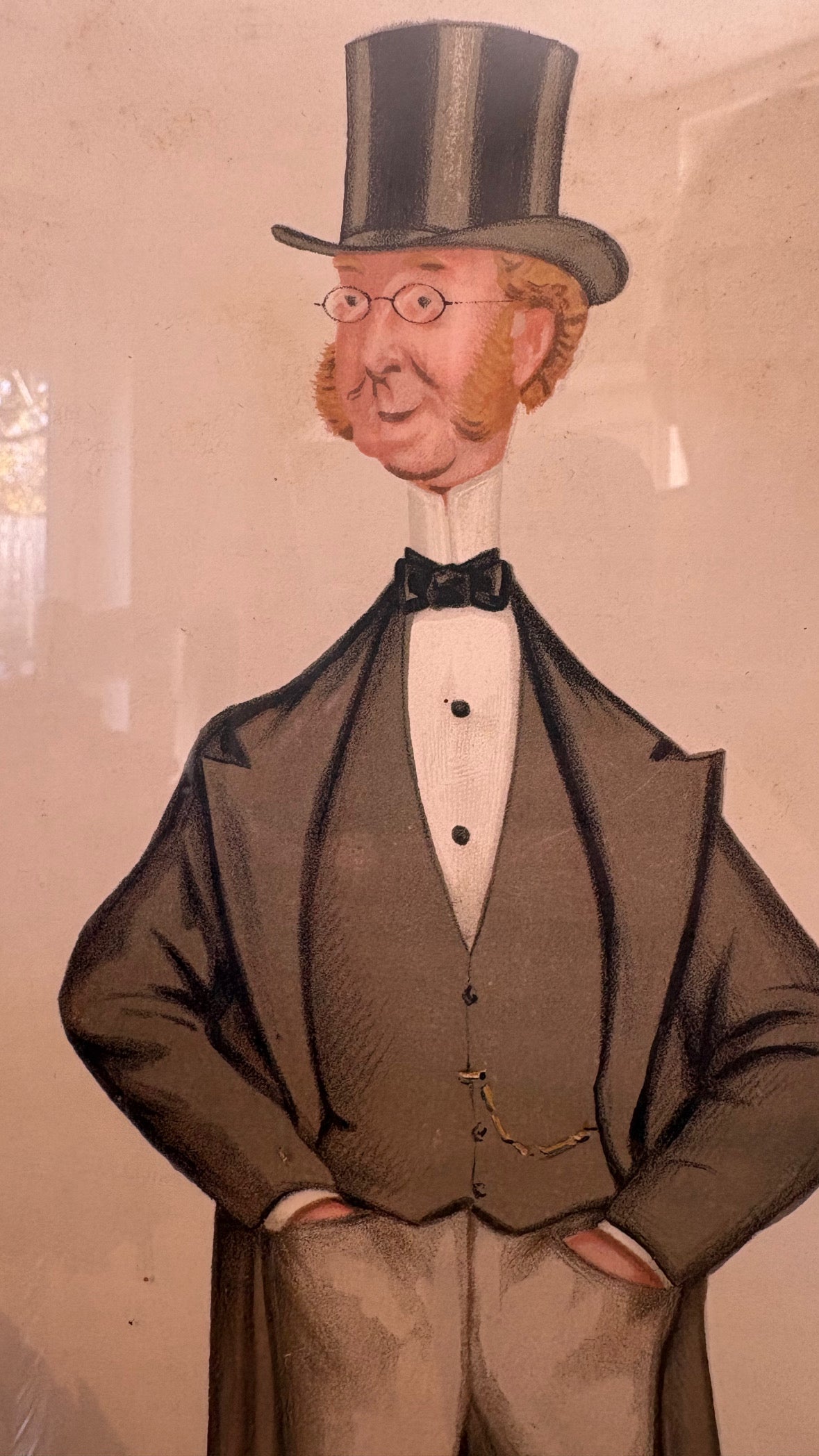 Old vintage framed Vanity Fair magazine print 1800’s