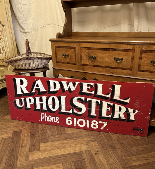Reclaimed Vintage Wooden Shop Front Advertising Sign writers
