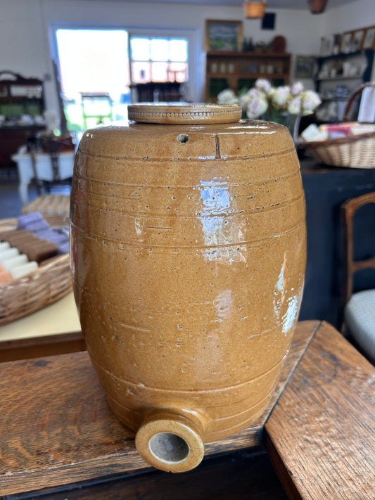 Antique stoneware Spirit water barrel cask country house kitchen