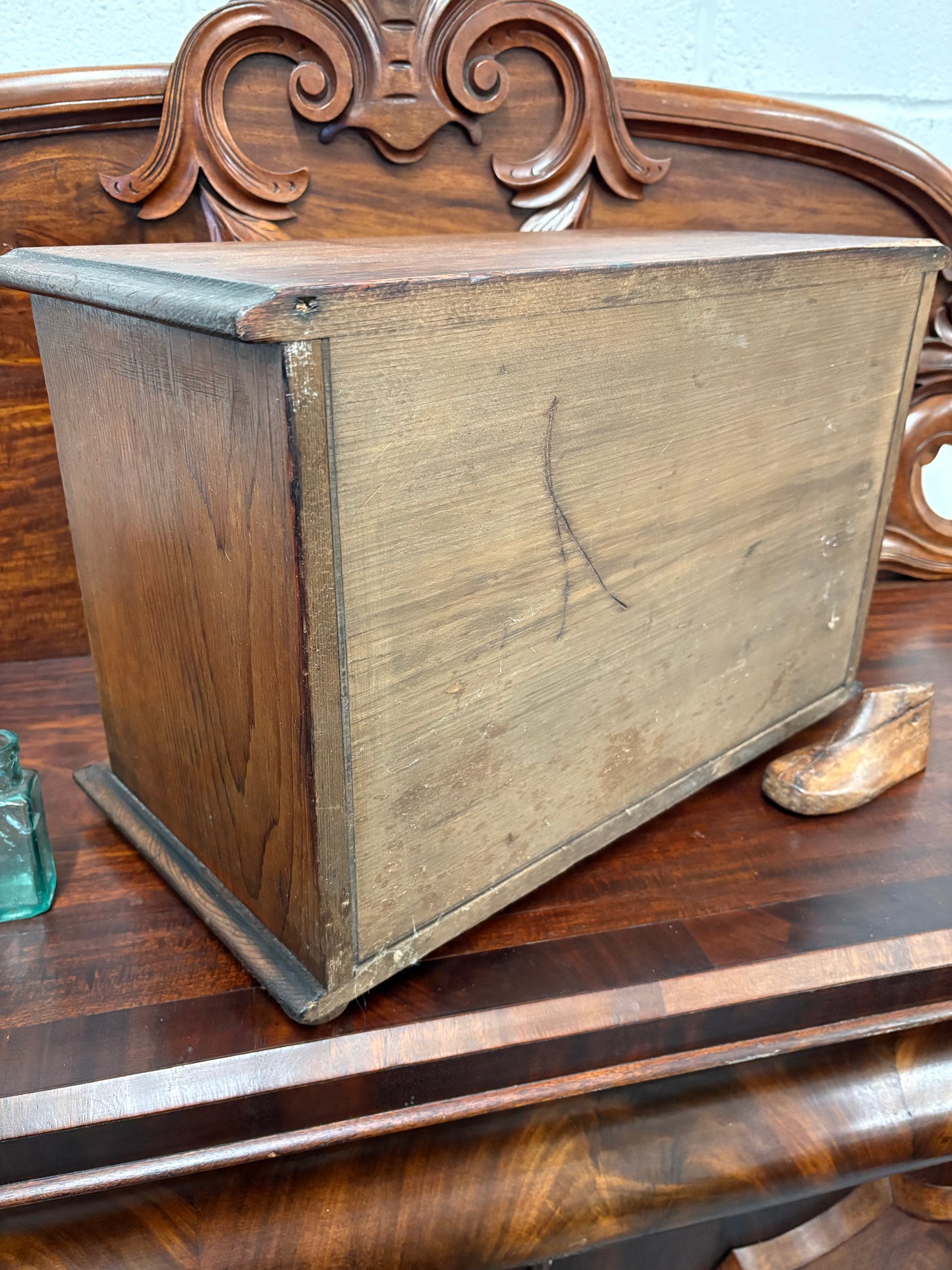 Antique wooden 8 drawer storage unit - artist maker collector