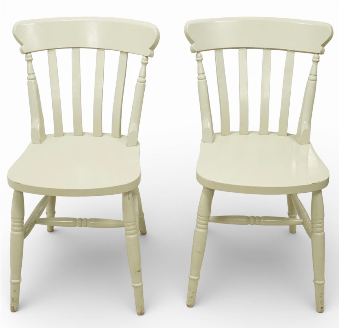 Pine Farmhouse four seater kitchen table & chairs thick wooden top chunky