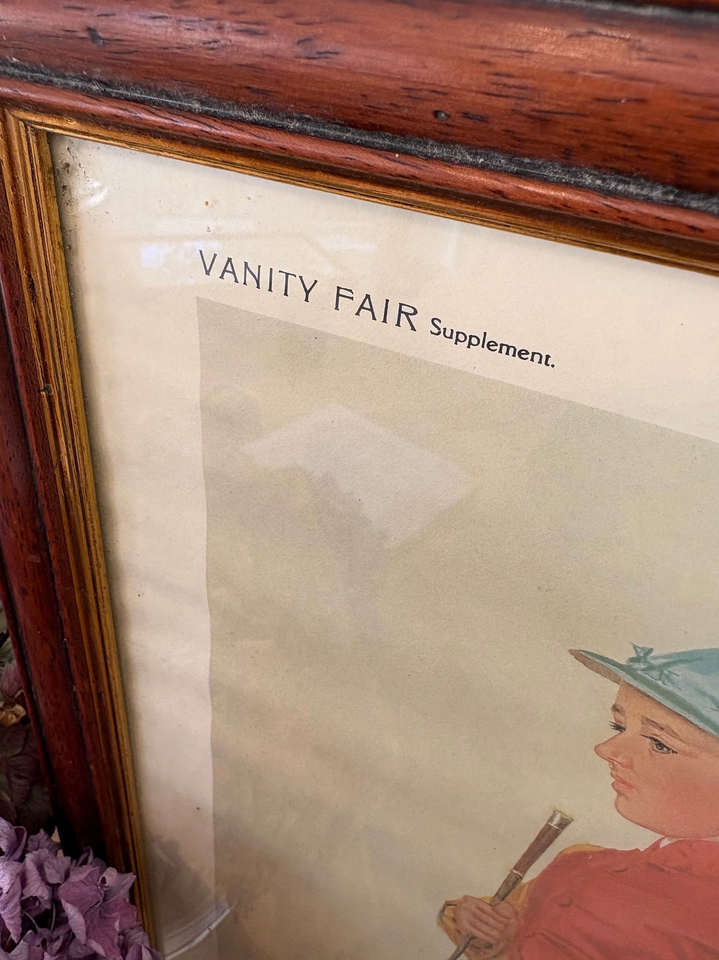 An Old vintage framed Vanity Fair magazine print 1800’s
