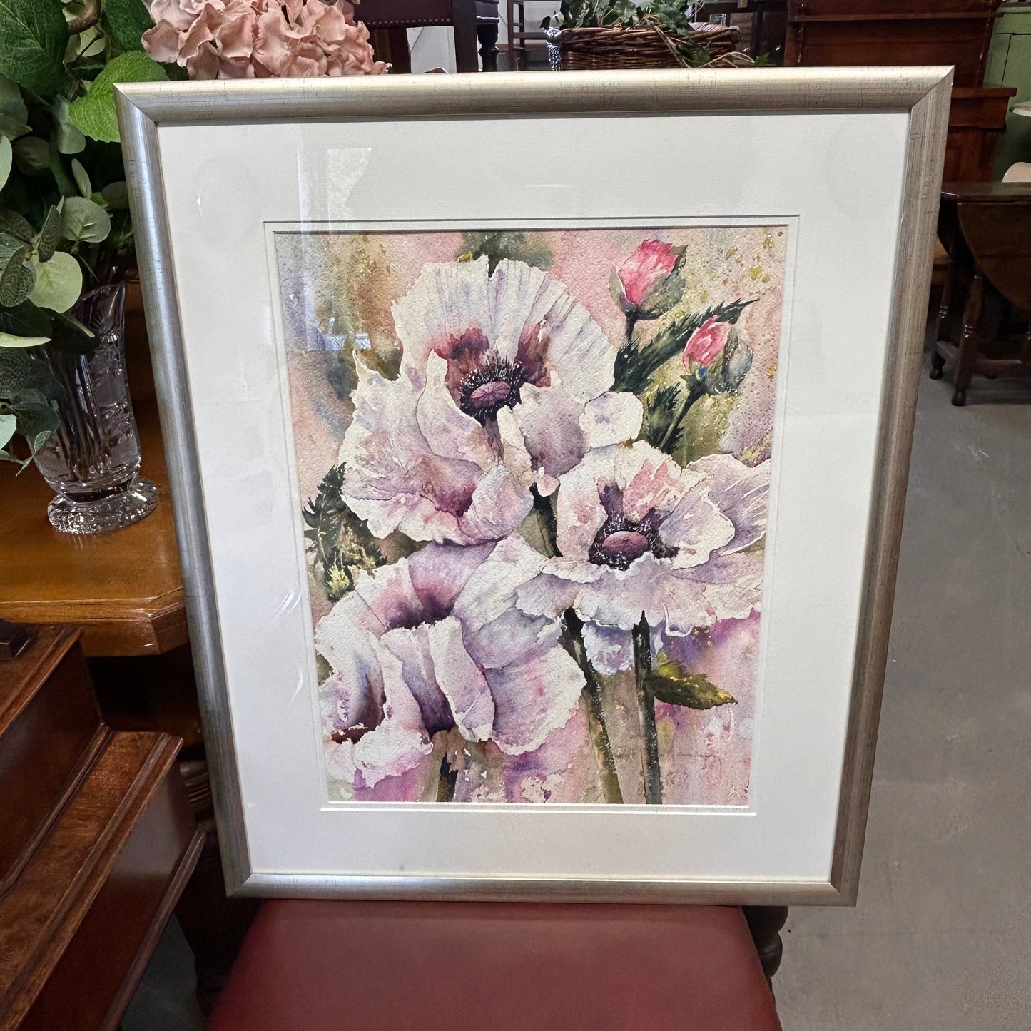 Original Watercolour Painting by Shirley Schofield - Oriental Poppies