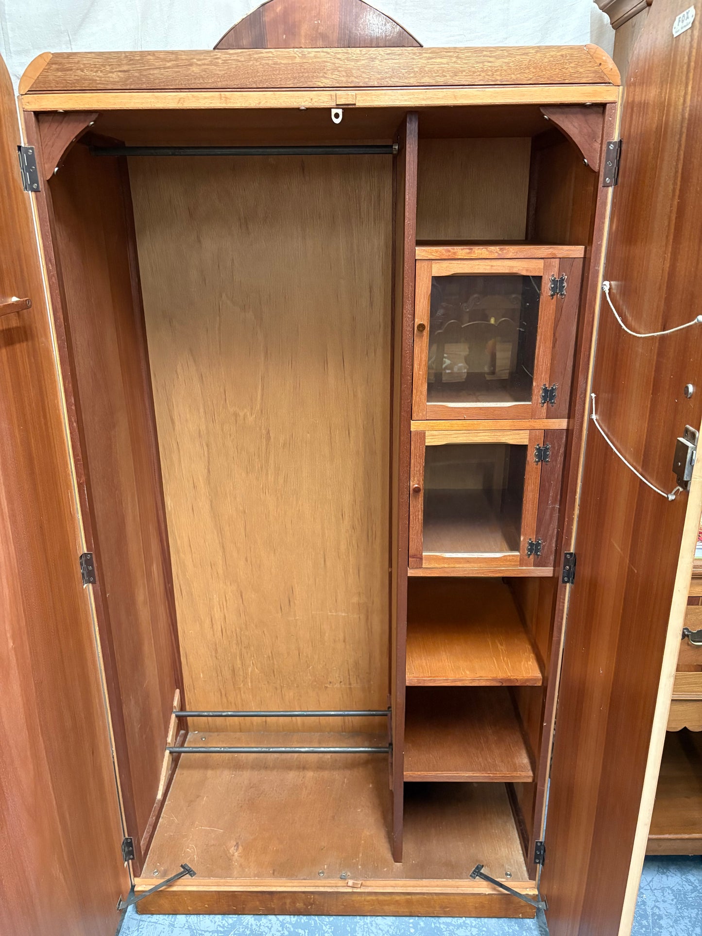A 1955 Fox Furniture - Maple Wardrobe fitted out - Great Condition UK Delivery