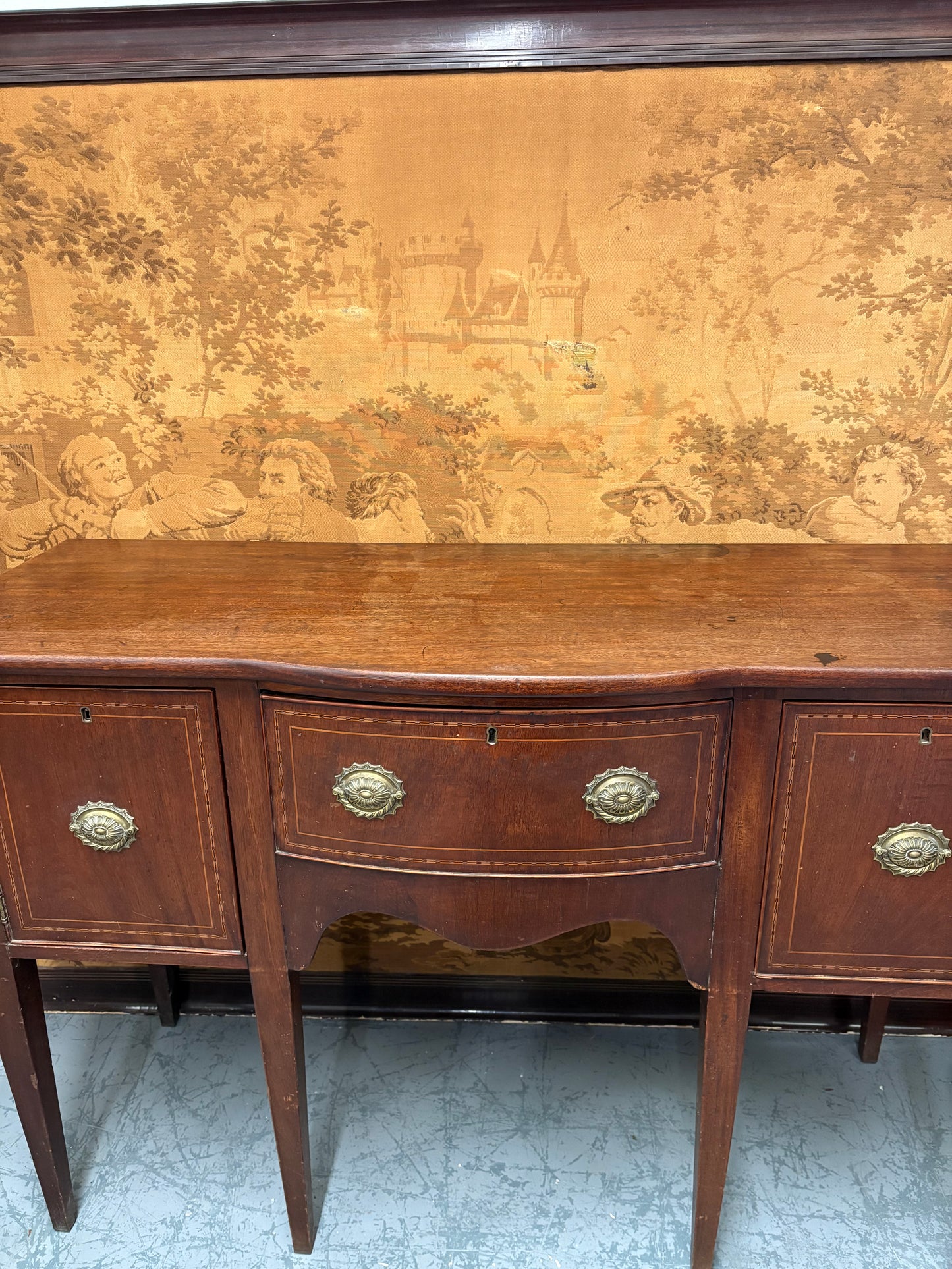 Country House Antique Georgian Mahogany sideboard Console table cupboard