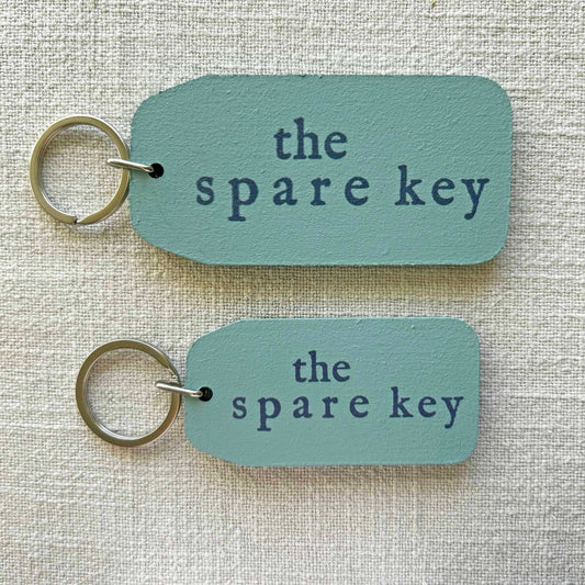 The Spare Key - Wooden Key Tag: 6x Mini Tags (8x4cm)