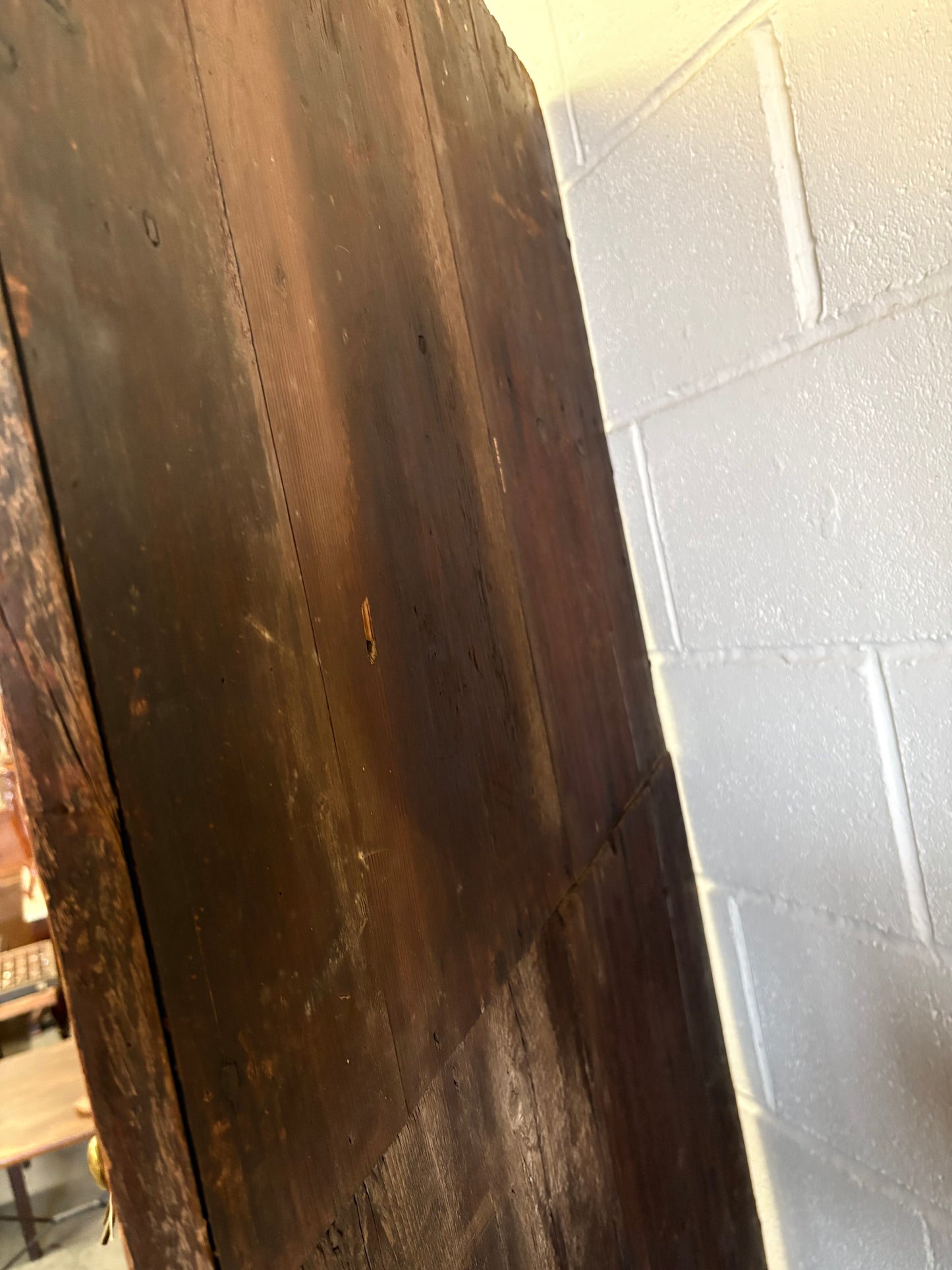 Large Antique Georgian Double Oak Corner unit with key 2.15M