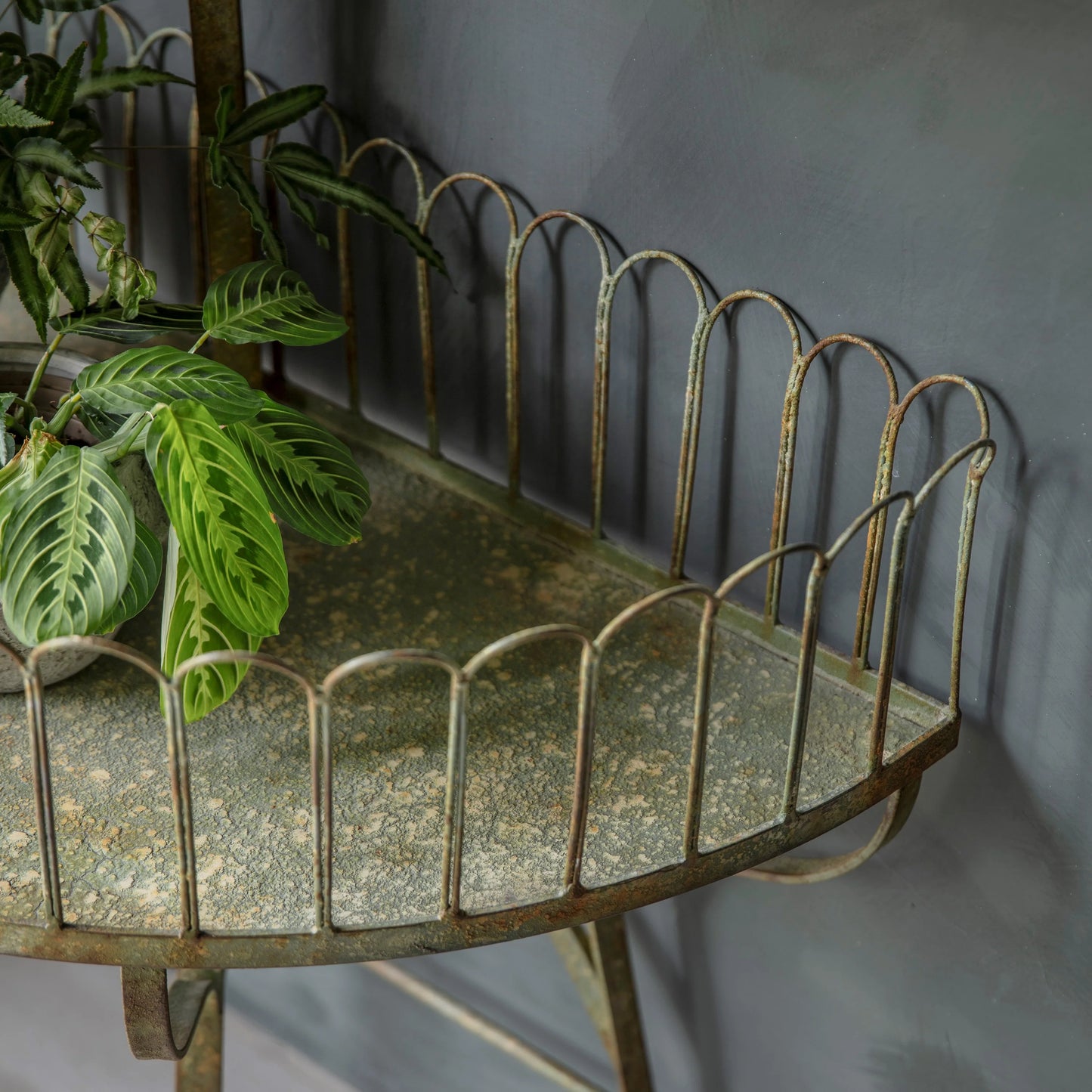 Iron Antique Style Tiered Plant Stand Indoor Outdoor Garden Room