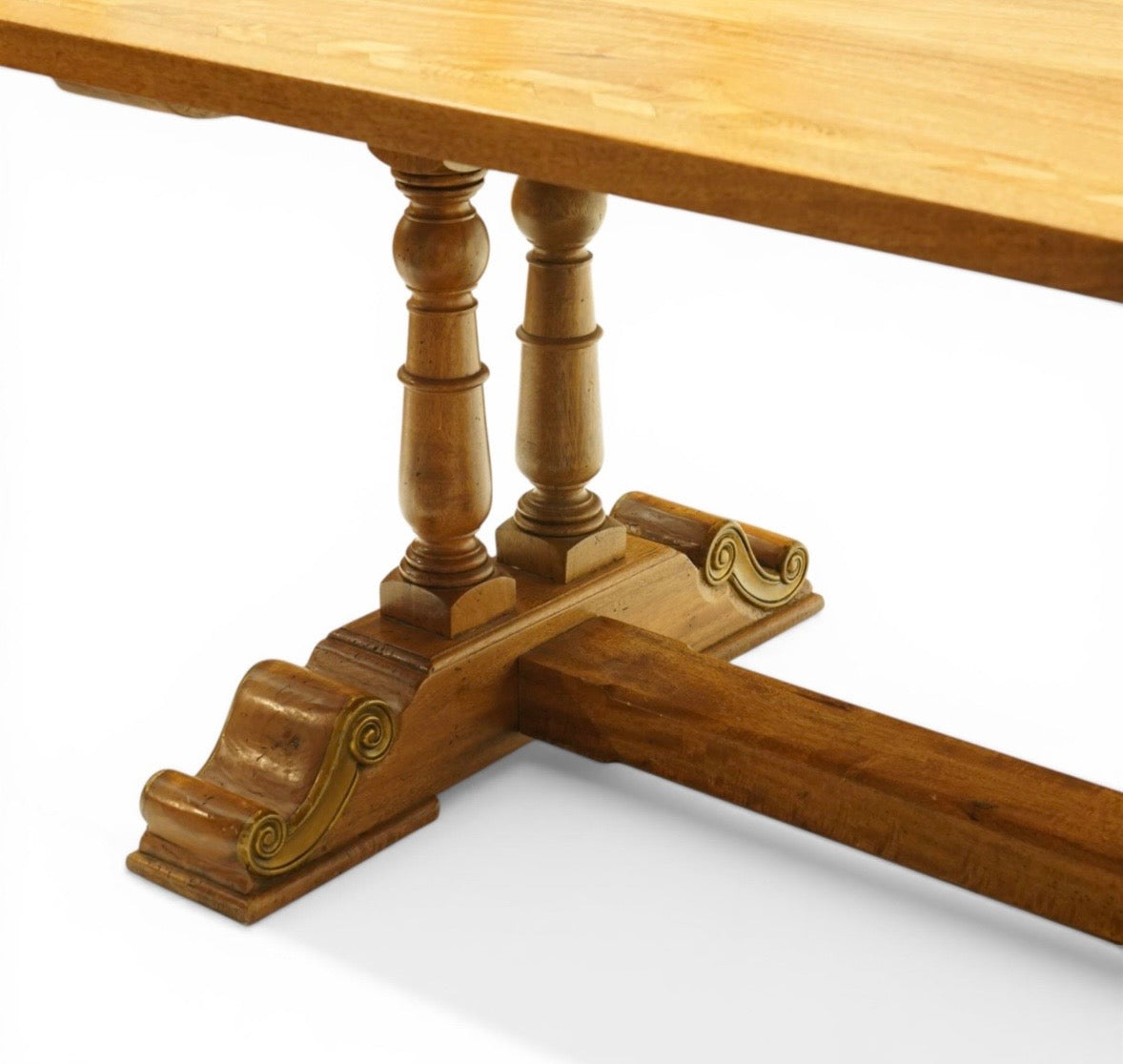 Luxury Quality mango wood dining suite, comprising a refectory dining table and 6 Chairs.