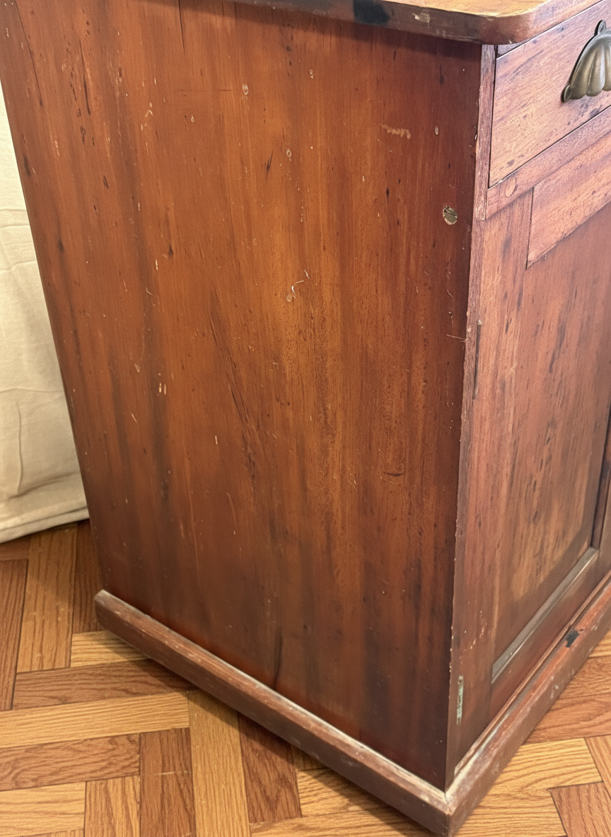 Victorian Antique Office Clerks storage cupboard with original fittings rustic unique item