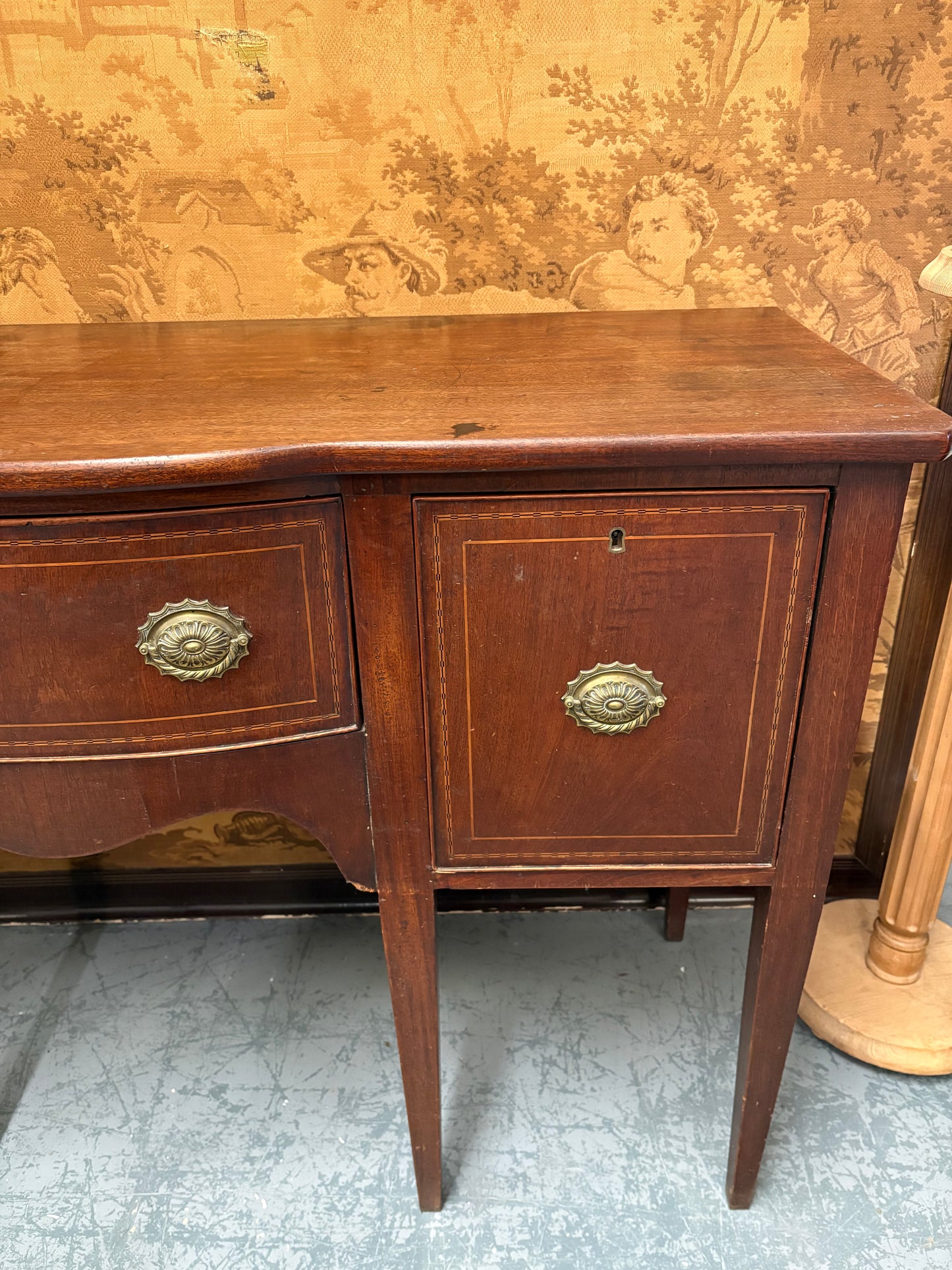 Country House Antique Georgian Mahogany sideboard Console table cupboard