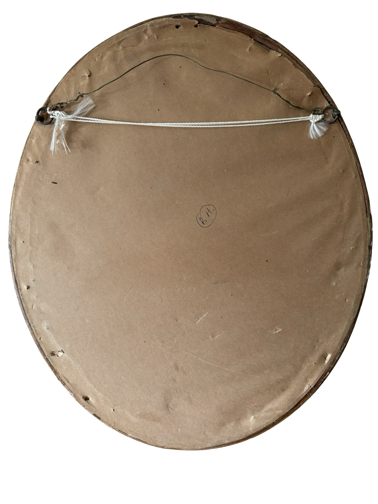 Oval Victorian French Le Mode Illustrate Framed Fashion Print