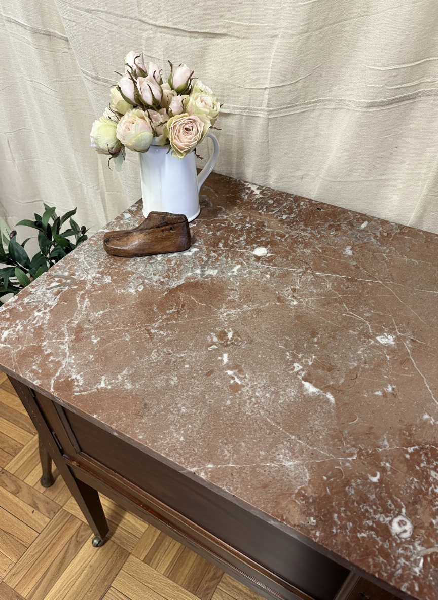 Beautiful Victorian Mahogany Marble Topped Washstand - table console