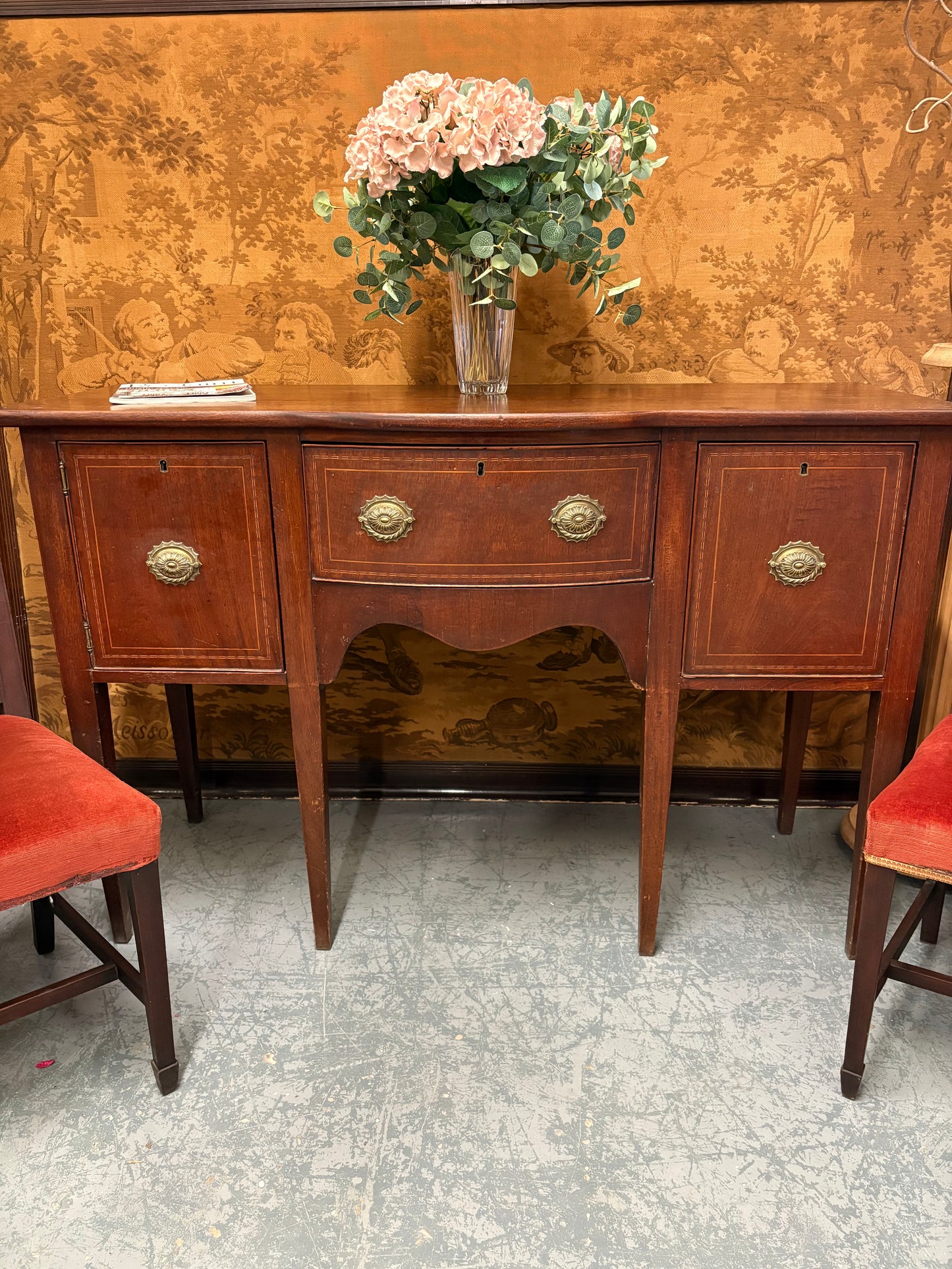 Country House Antique Georgian Mahogany sideboard Console table cupboard