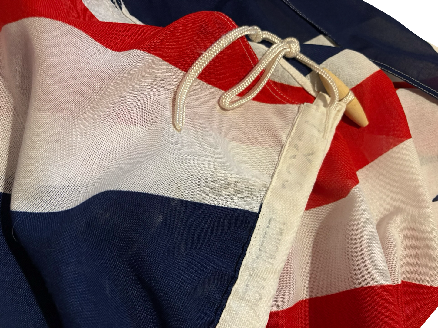 Large Fabric Vintage 76x30” Union Jack with Toggle