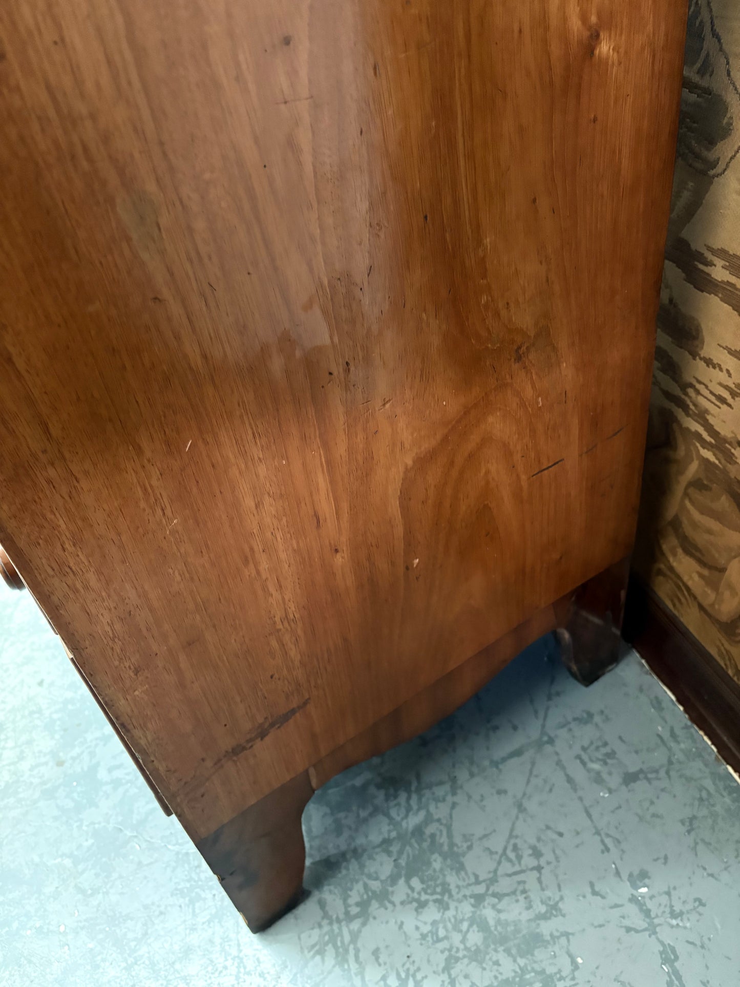 Large 19th Century Fold down Mahogany bureau writing desk drawers UK Delivery