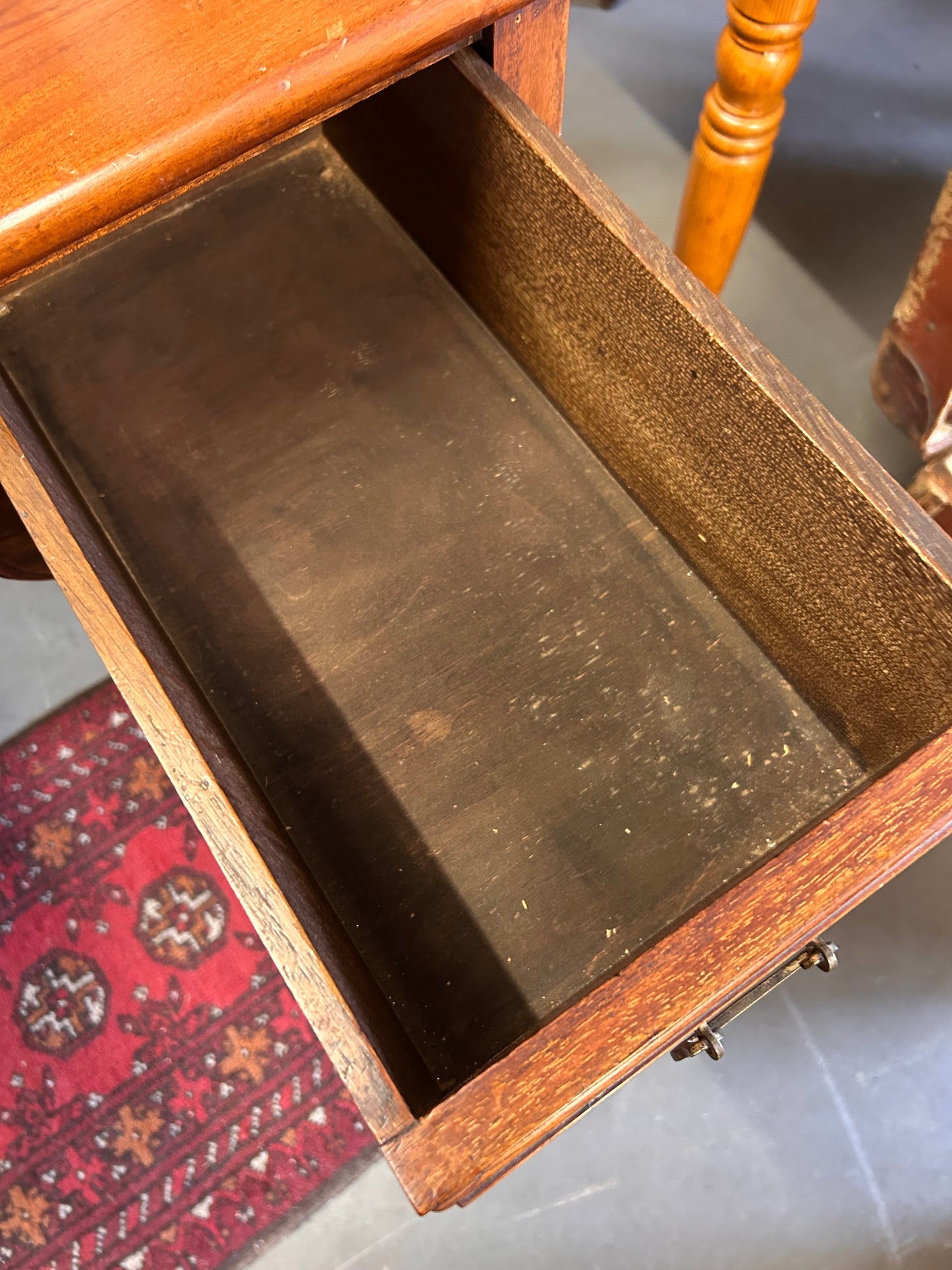 Lovely Vintage Quality Satinwood console table desk with drawers