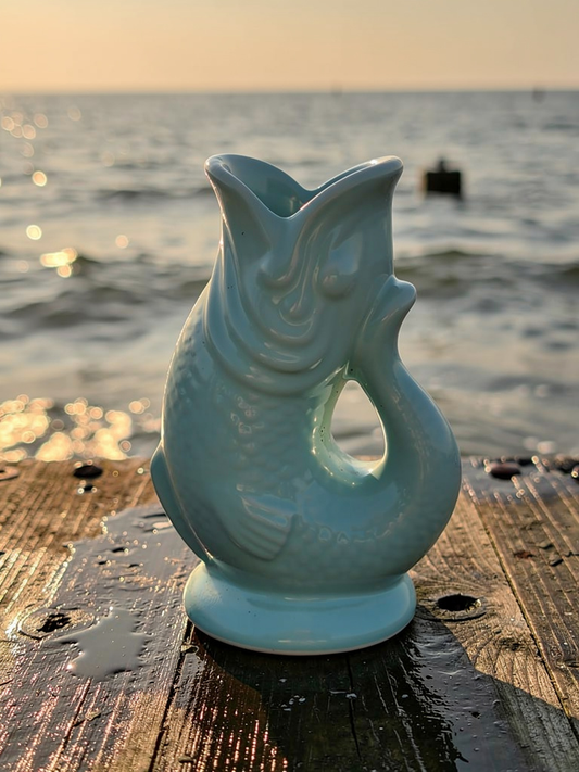 A Quirky open mouth fish gluggle type vase Retro Vintage design classic ￼￼