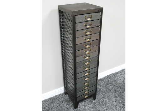 15 drawer industrial metal Filing cabinet for office crafts paperwork storage