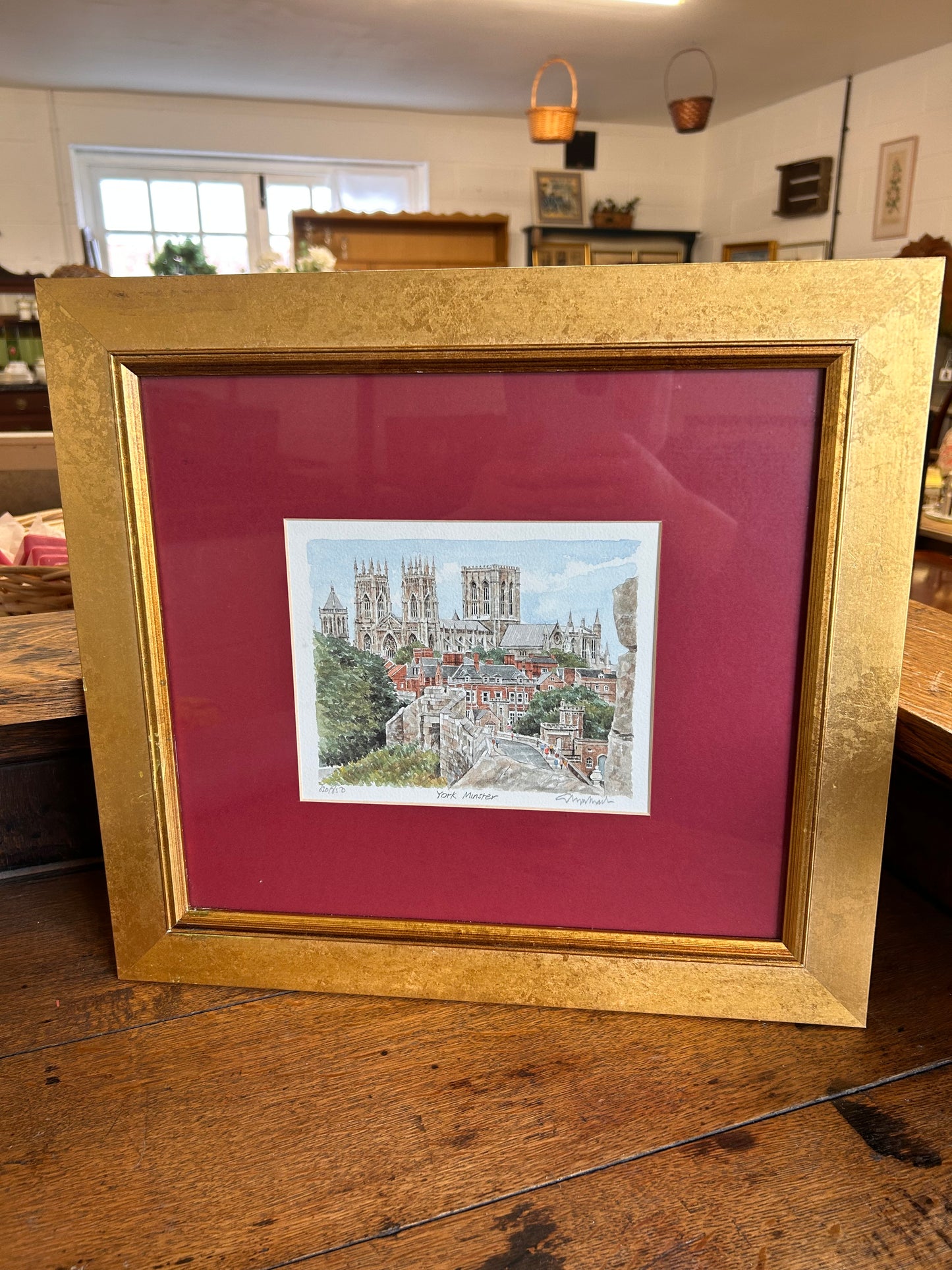 York Minster Framed Mounted Glazed Limited Edition Print Signed