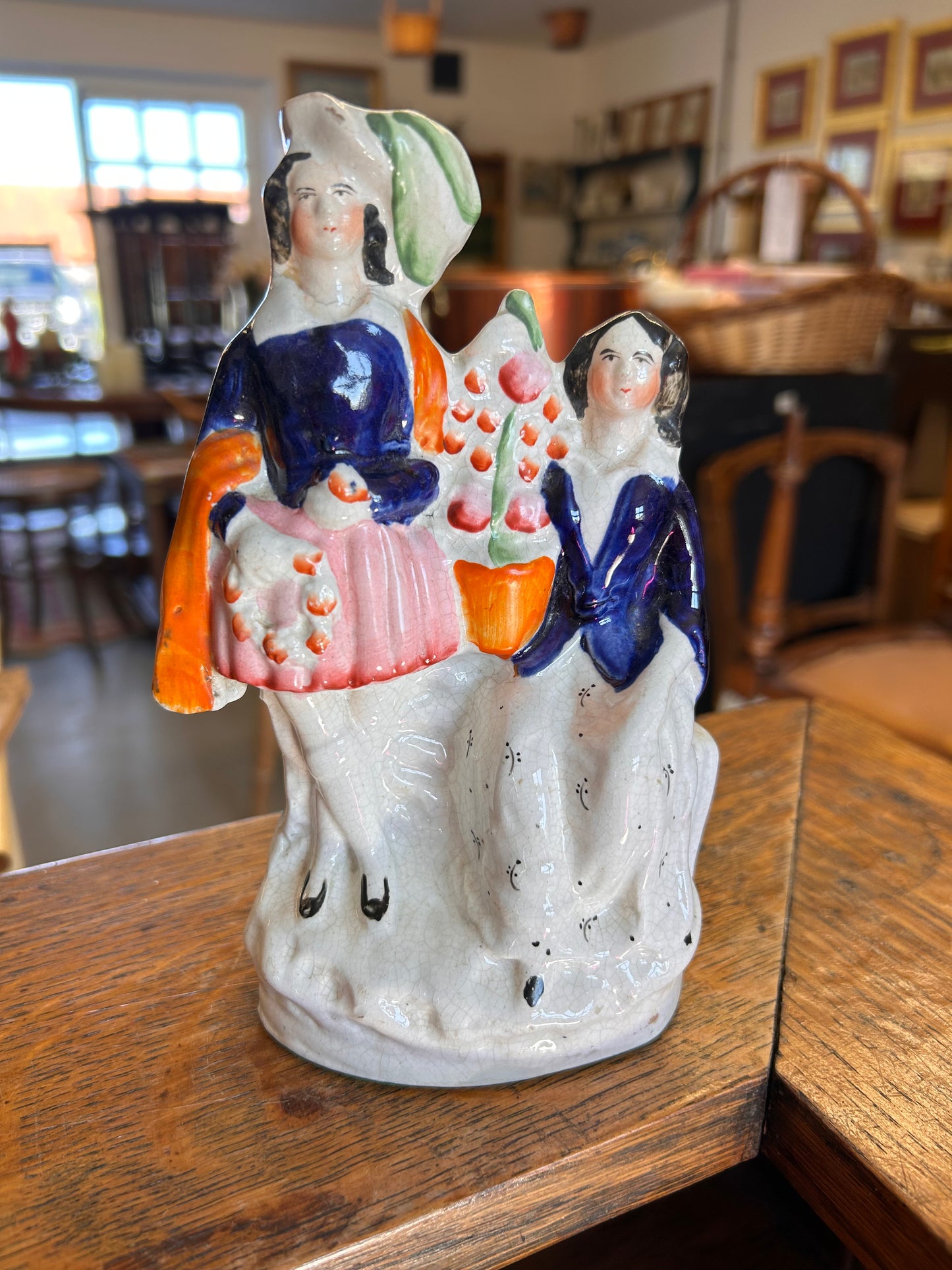 19th Century Staffordshire Flat back figure group